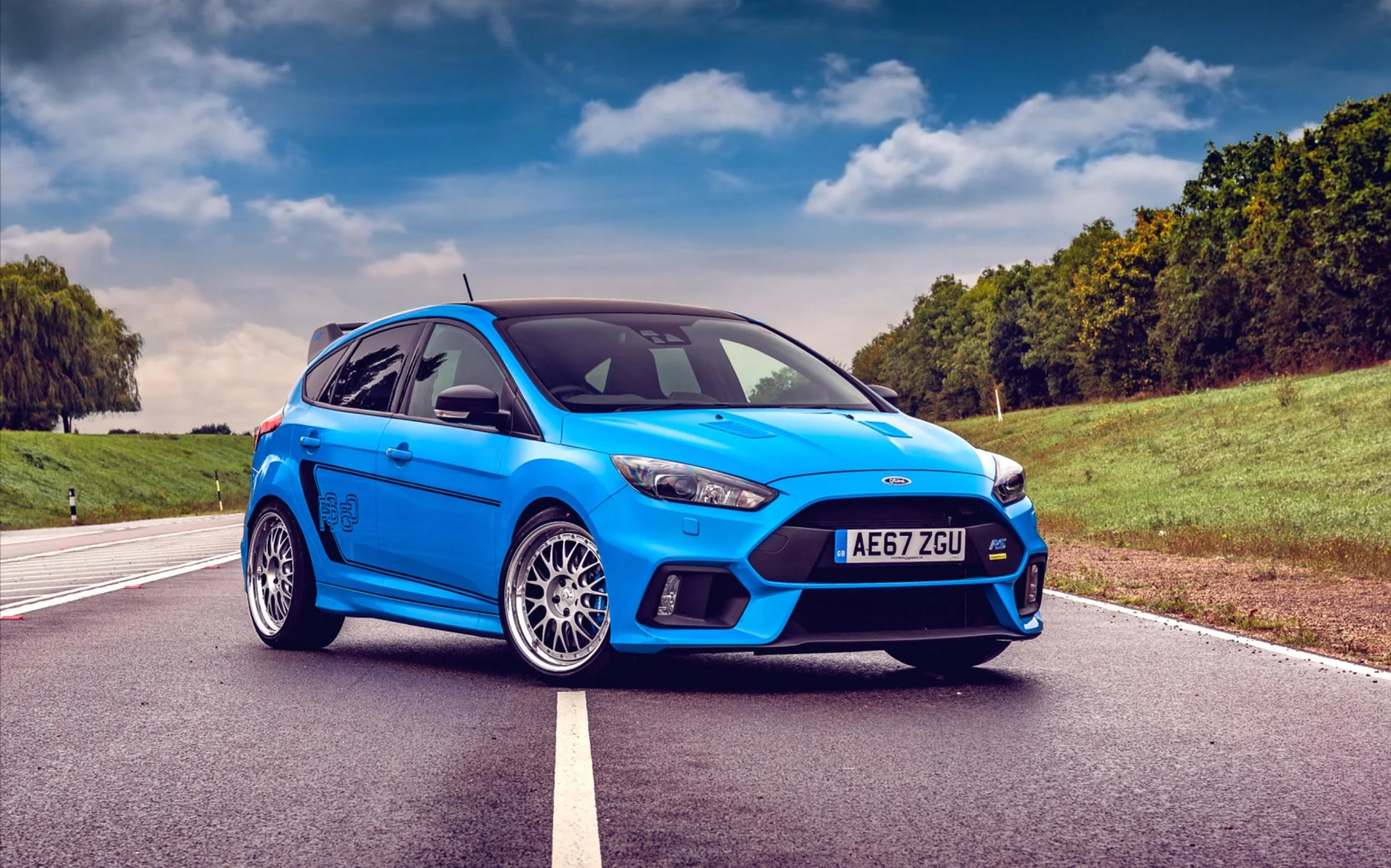 Ford Focus RS photographed at Dunton Test Track for Ford UK.