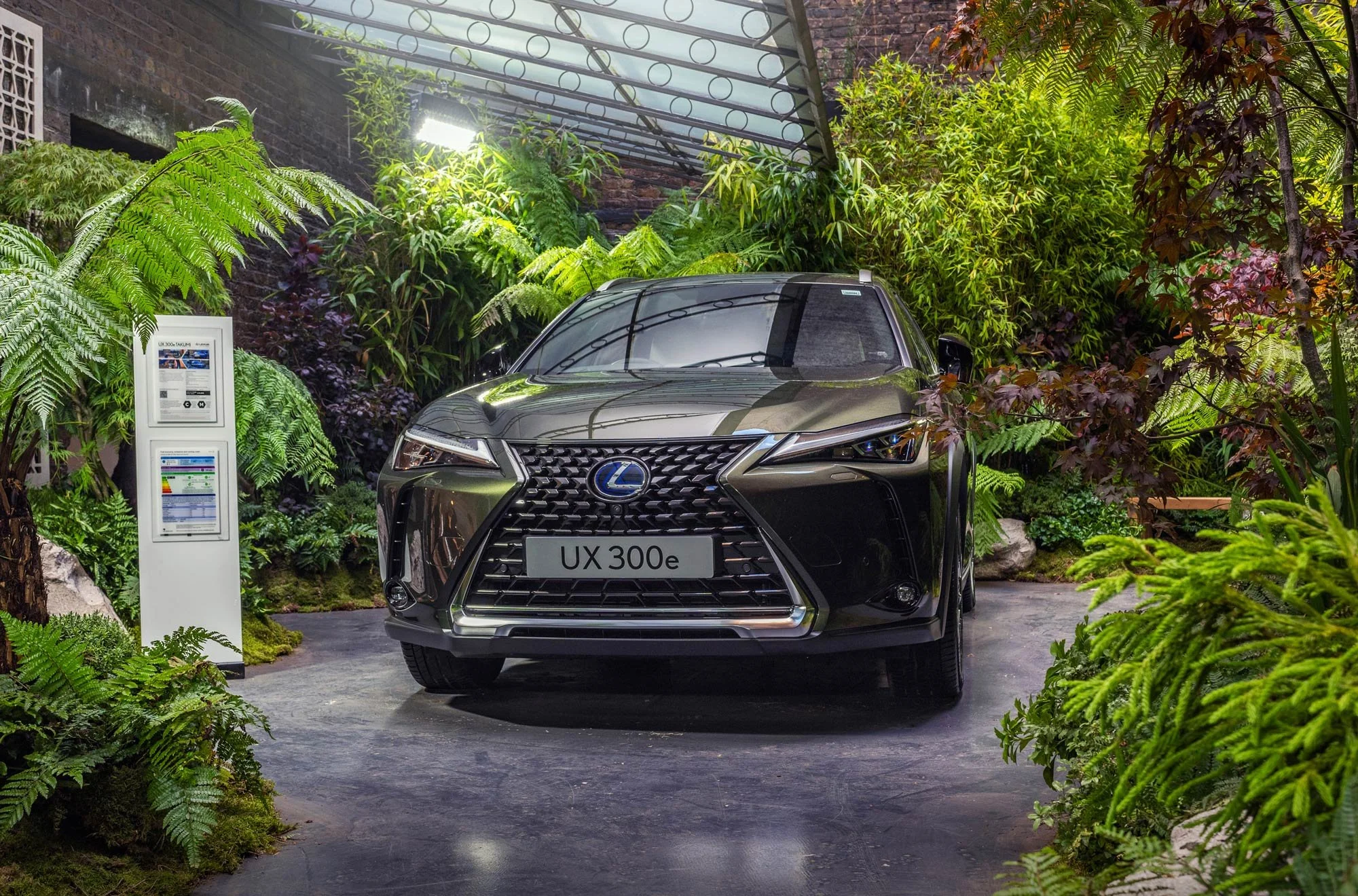 Lexus UX 300e Takumi courtyard garden brand activation photography London
