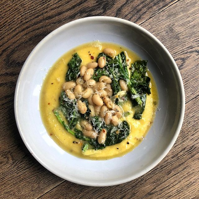 Not only meatballs. We have some lovely specials on today @theseveney inciuding this staff favourite - chicken broth braised beans, broccoli raab, creamed polenta, pecorino. Nonna Rachel sunday lunch vibes. #capishfood #islington #londonpopups