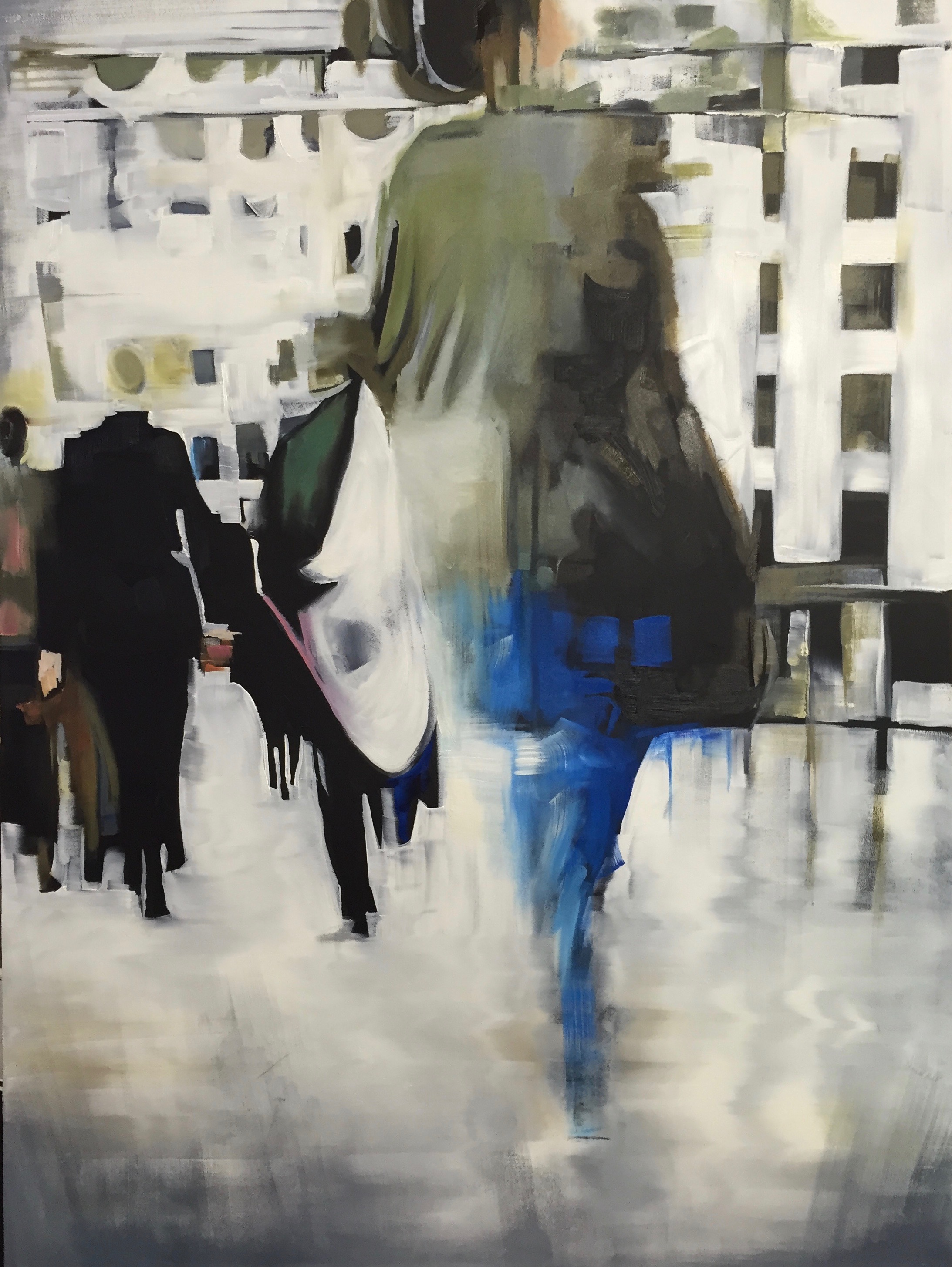 Walk away Oil on Board. SOLD
