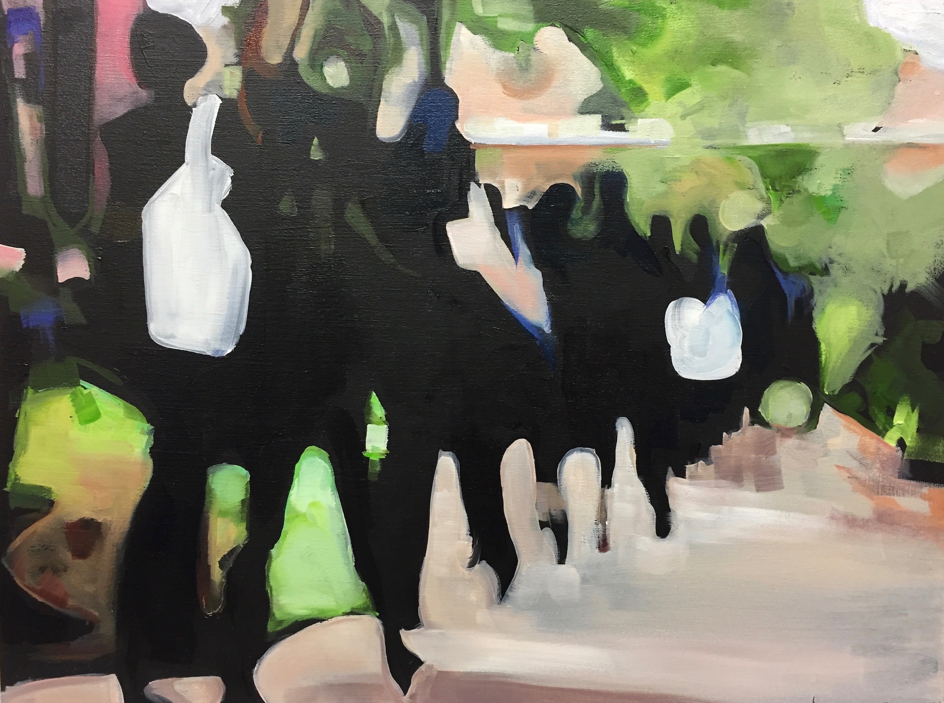 Homeward II oil on wooden panel 37x47cm framed