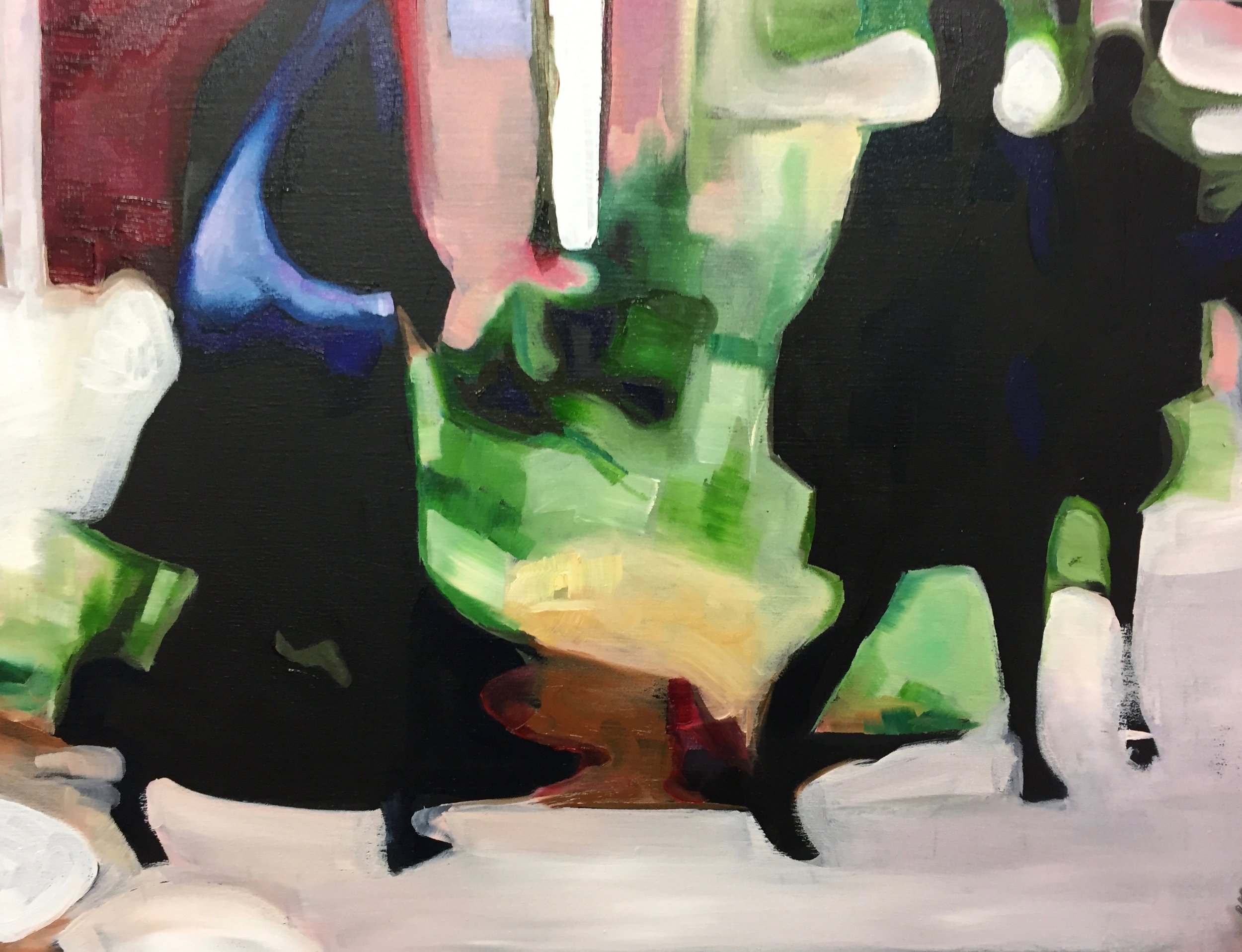 homeward III oil on wooden panel 37x47cm framed