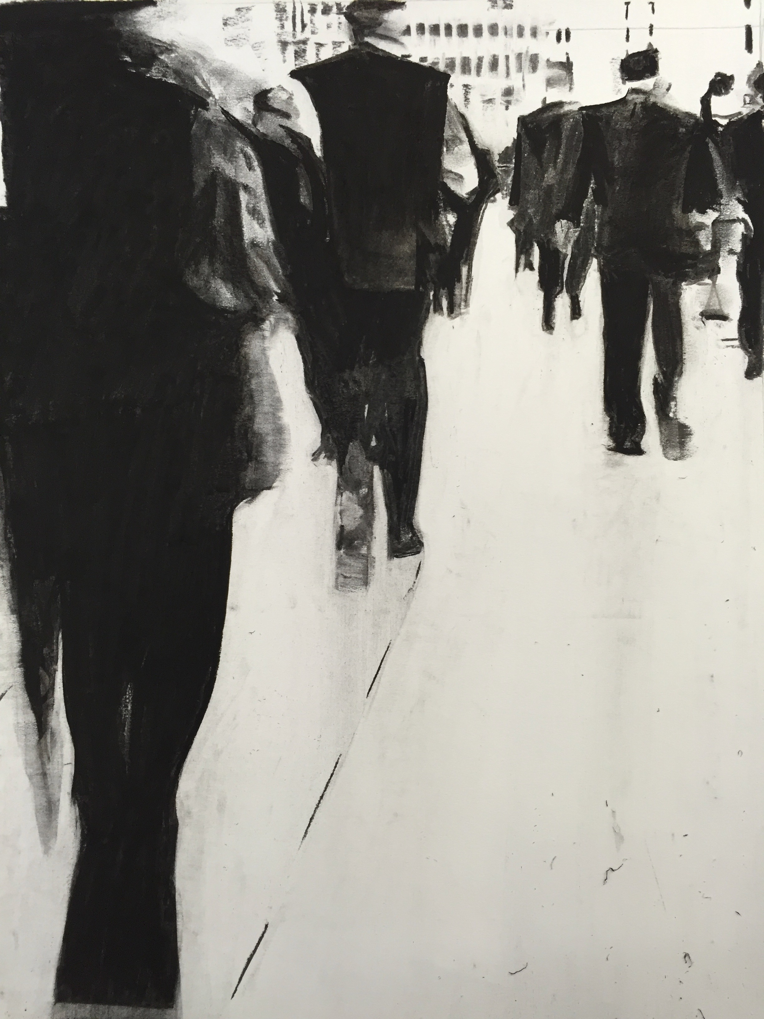 HOME II CHARCOAL ON FABRIANO 46X56CM FRAMED