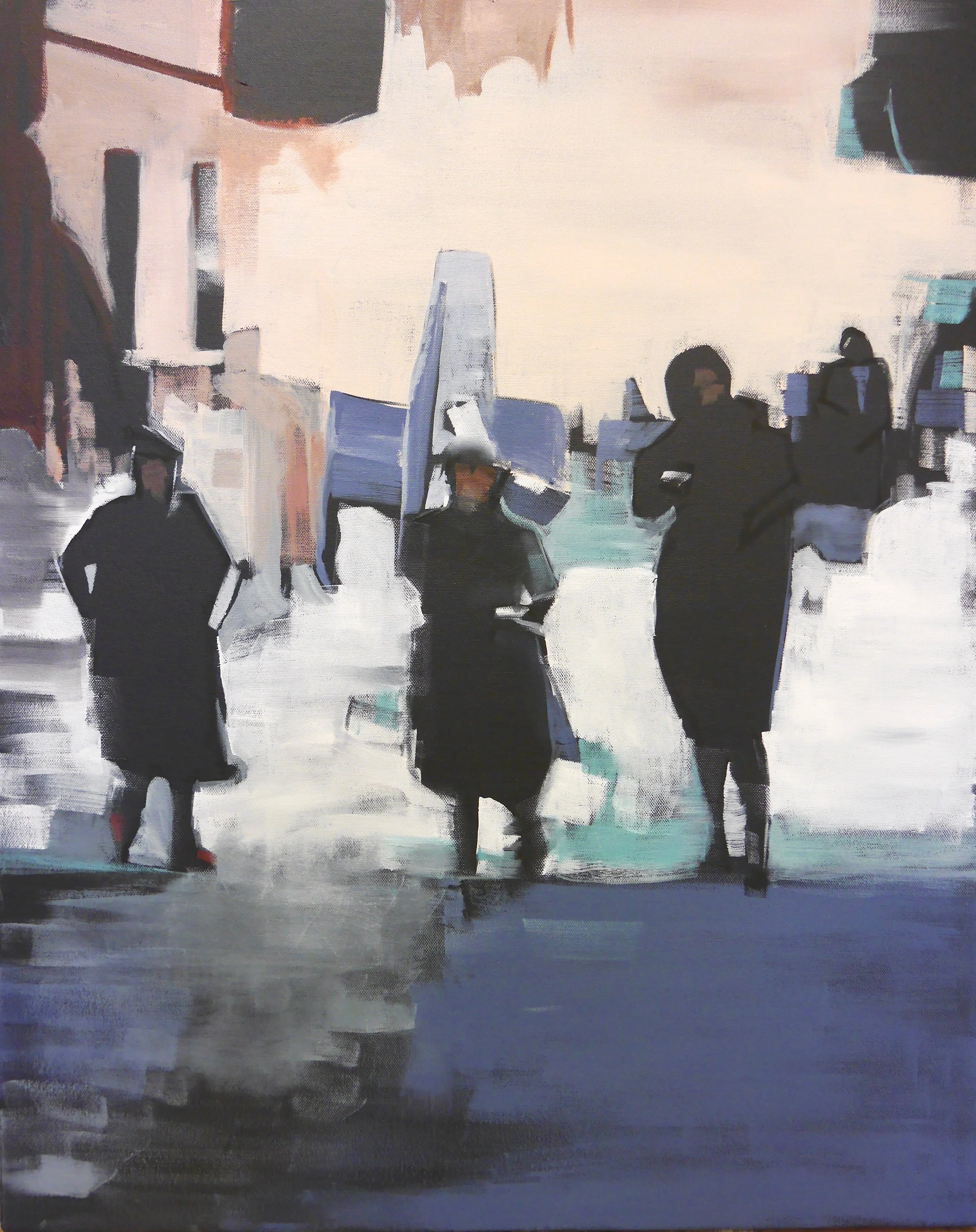 OUR TIME. OIL ON CANVAS. 75 X 60