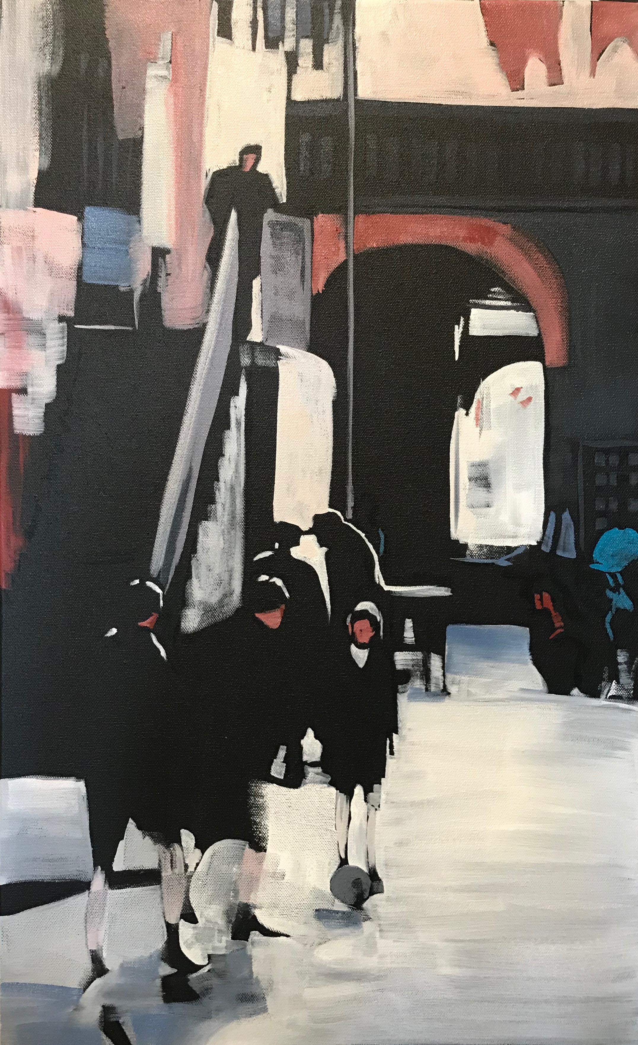 DID WE PLAY? OIL ON CANVAS. 65 X 40