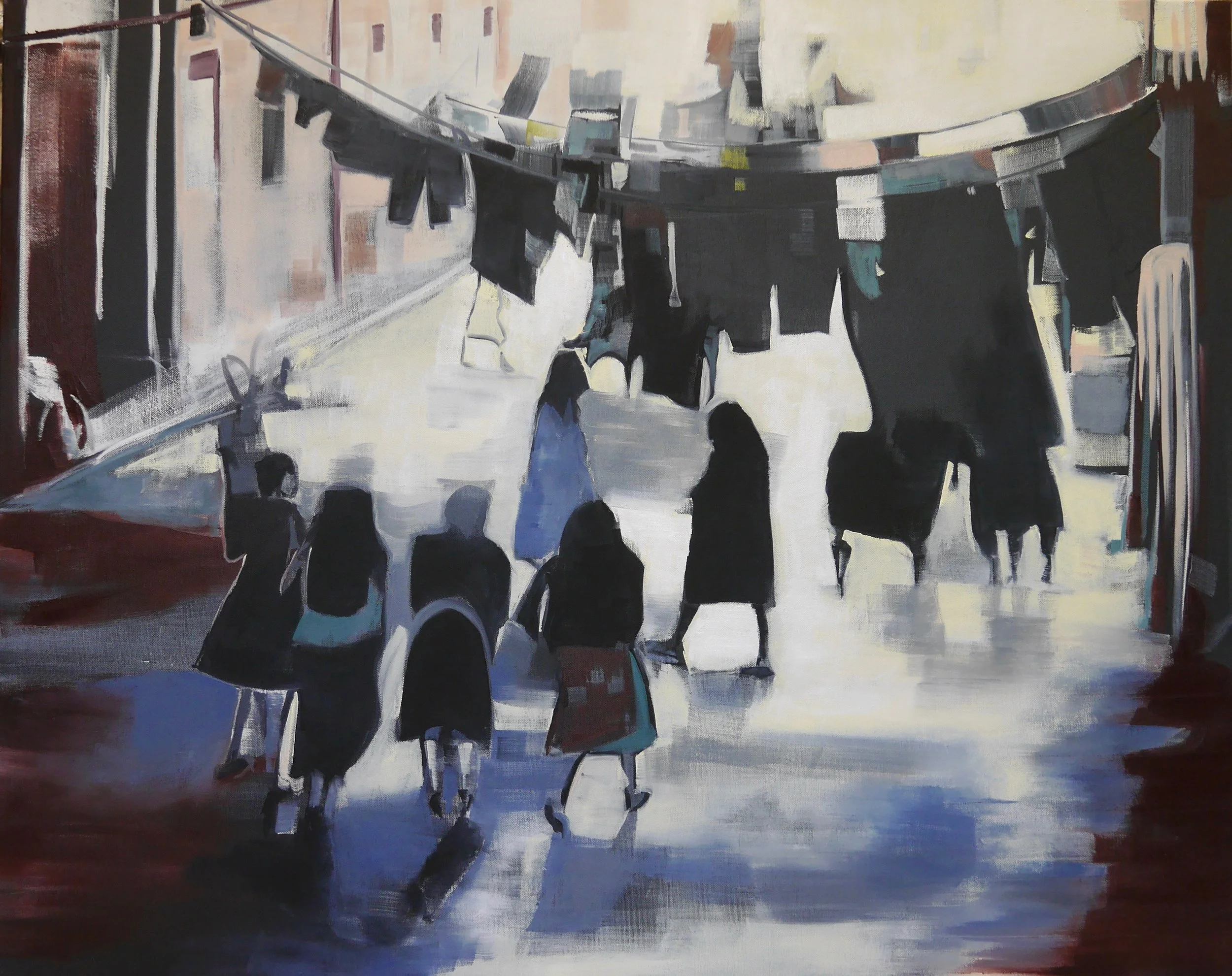 ALL OUR TIME OIL ON CANVAS 80 X 100
