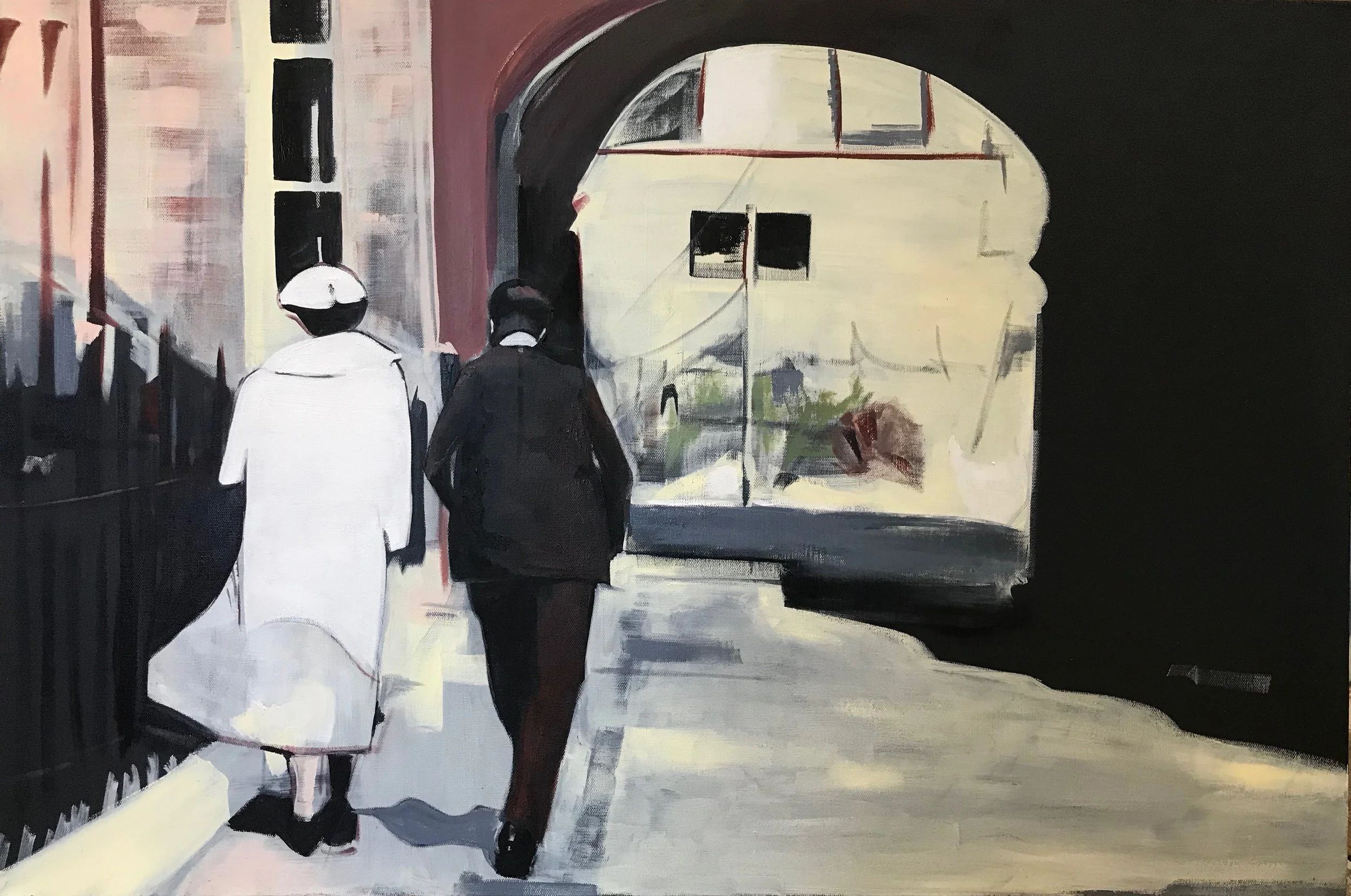 WALK THIS WAY. OIL ON CANVAS. 60 X 90