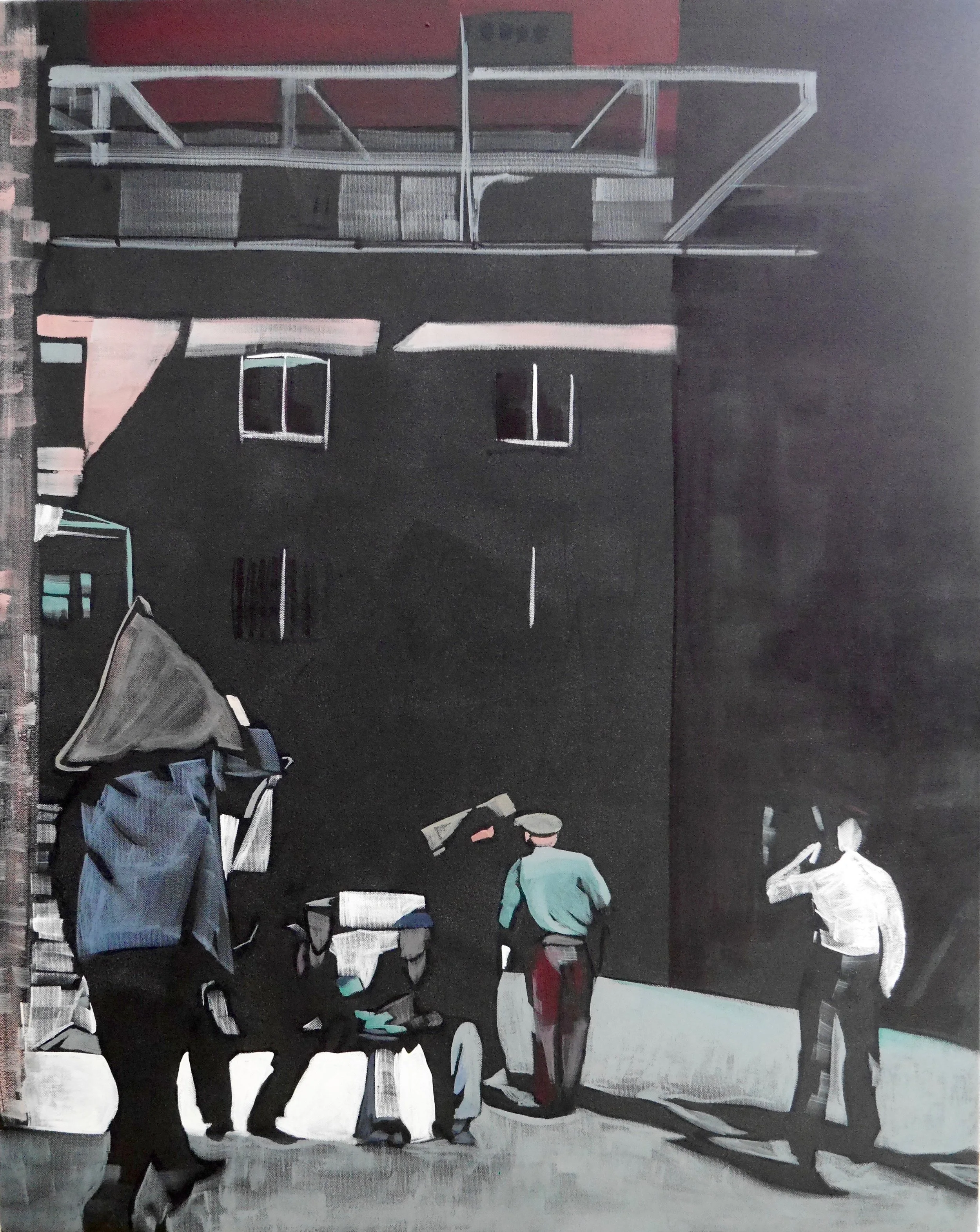 LOST TIME. OIL ON CANVAS. 100X 80CM