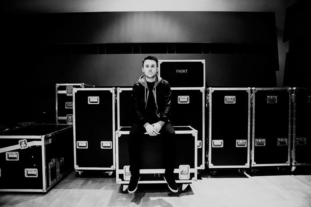 Sitting on flightcases was always a favourite past-time of mine