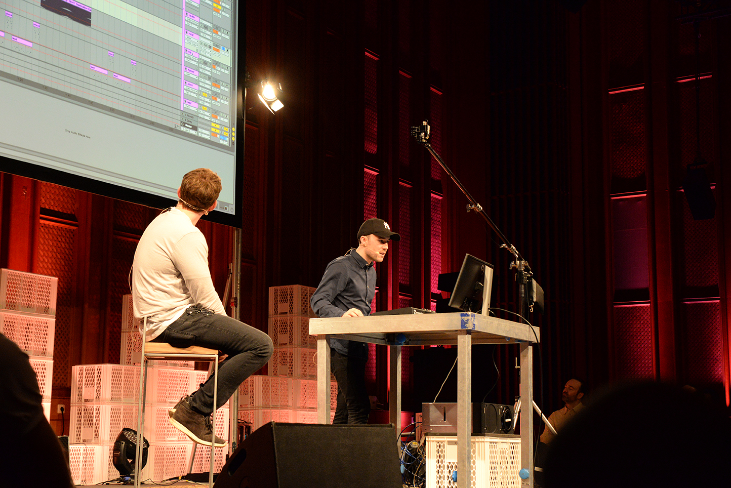 Presenting with Gabriel Cory at Ableton Loop 2017 at Funkhaus, Berlin