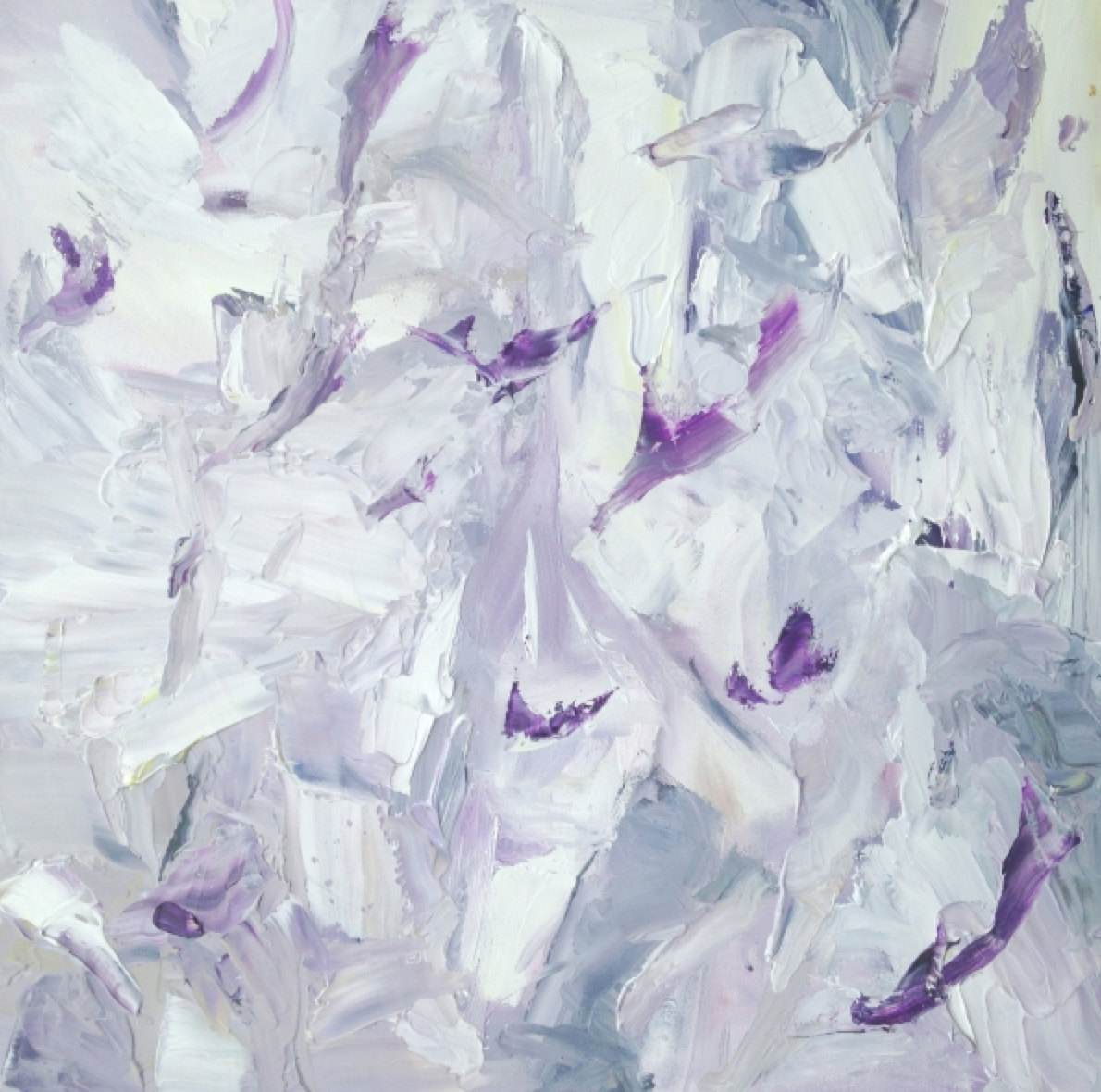  # 7  Lavendar  by Jodie Maurer  24" x 24" | Oil | $1,400.00     Status: Sold  Current Location:  C. Parker Gallery  