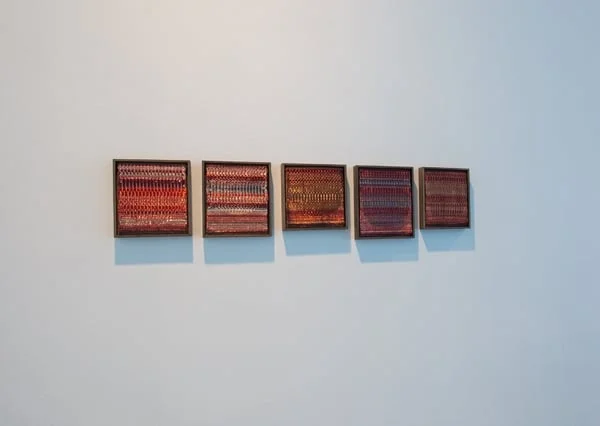 Untitled (i - v), 2014 Woven copper and steel wire