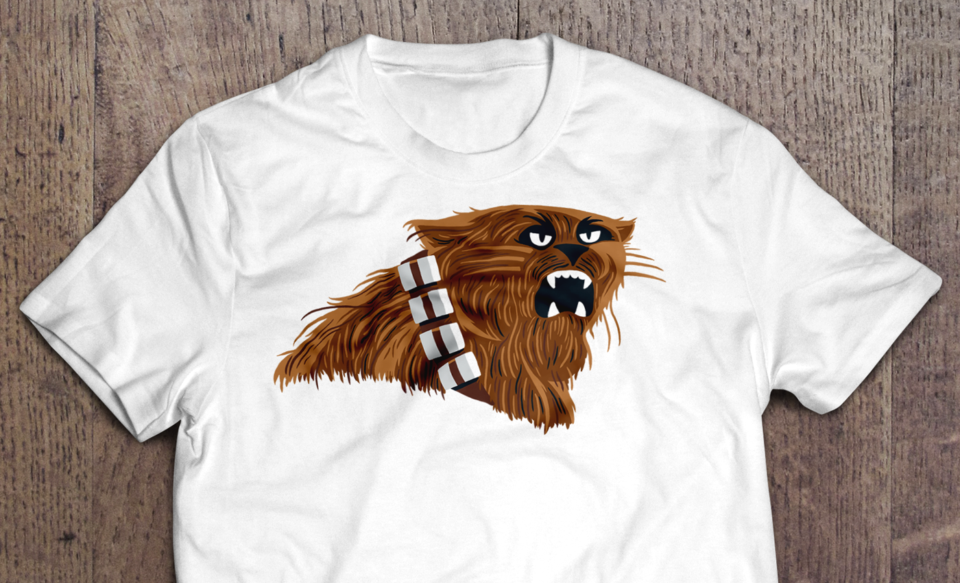   Final shirt design (5-color screen print)  