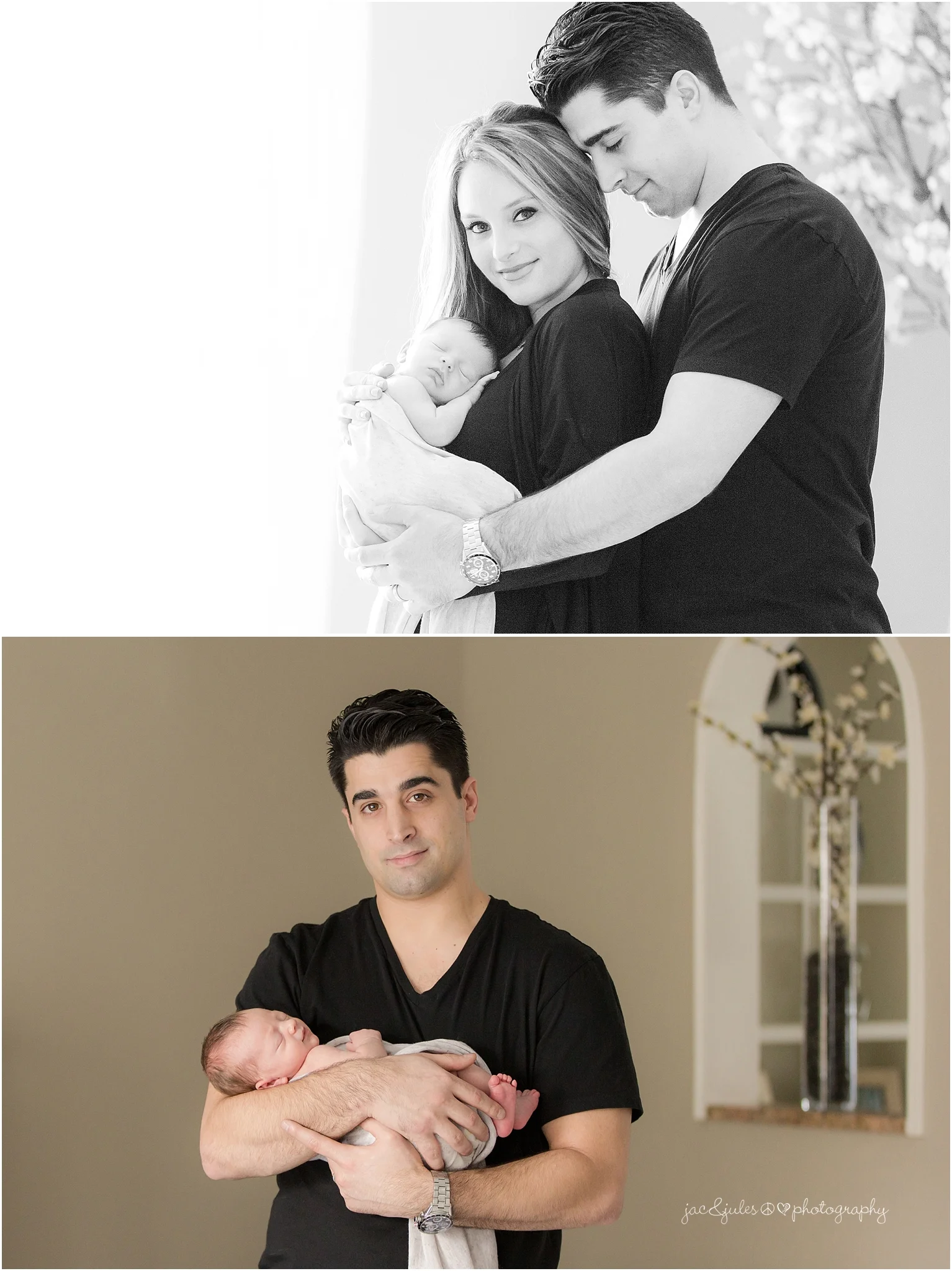 jacnjules photographs newborn baby boy and his family in his home in Marlboro NJ