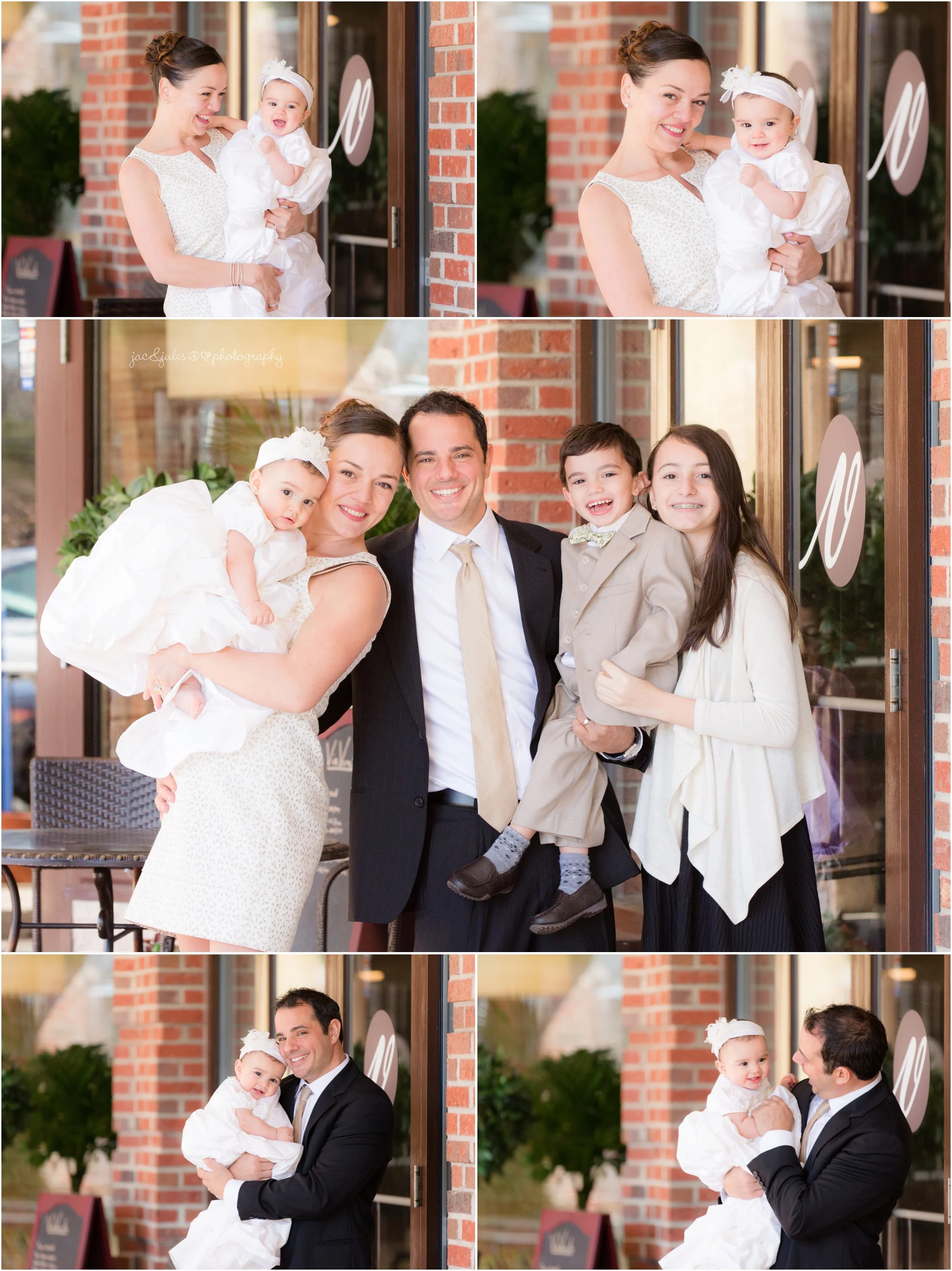 family photos for baby's christening