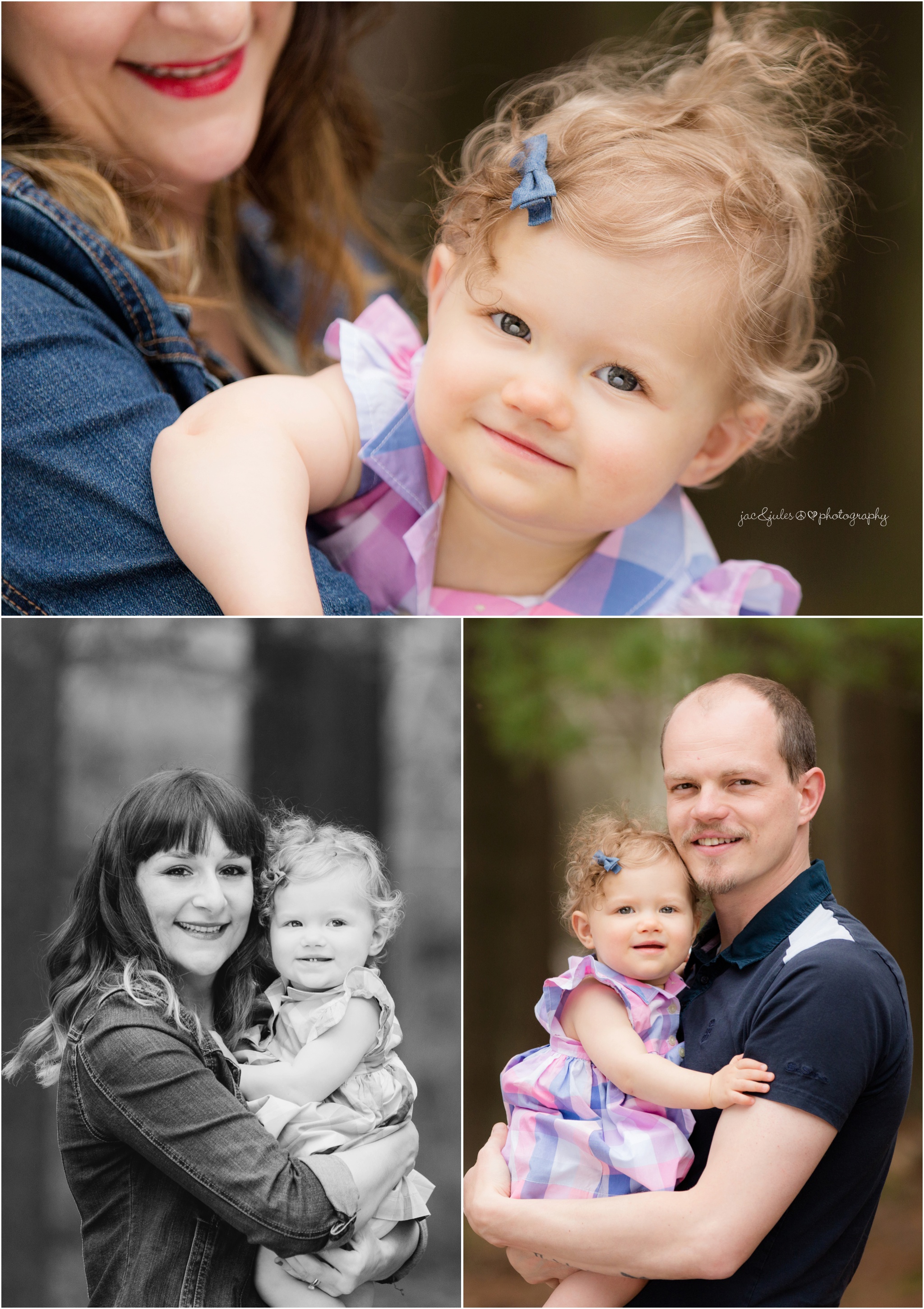 first birthday and family photos at double trouble state park