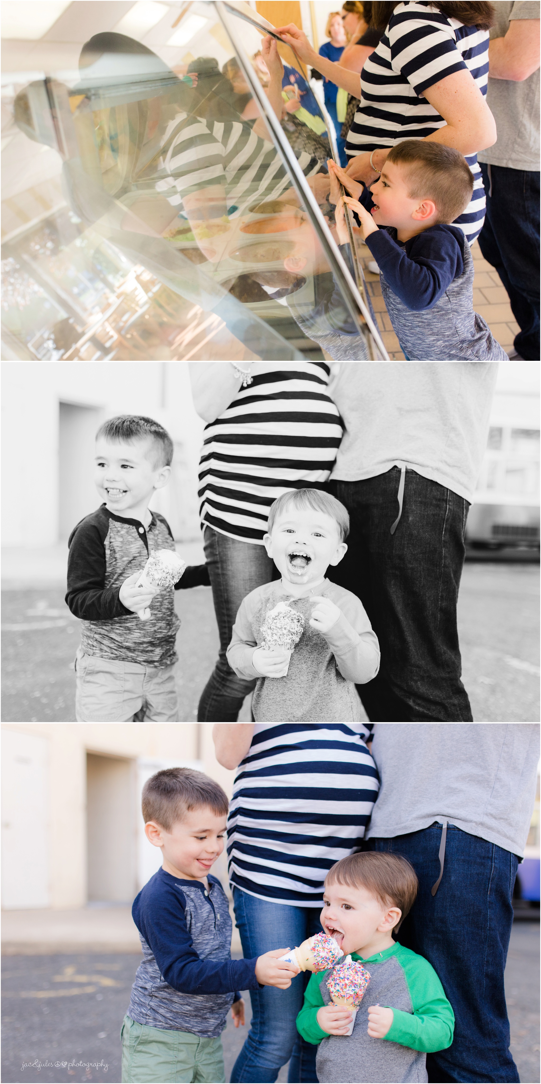Hoffman's Ice cream family maternity photos