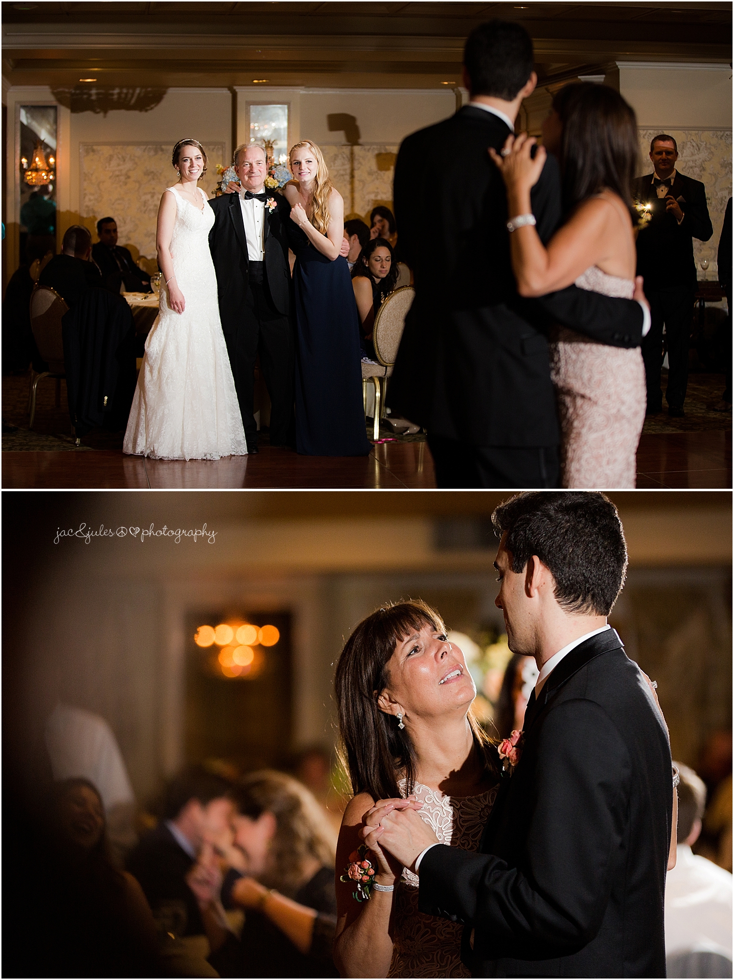 jacnjules photograph parent dances at their wedding reception at olde mill inn in basking ridge nj