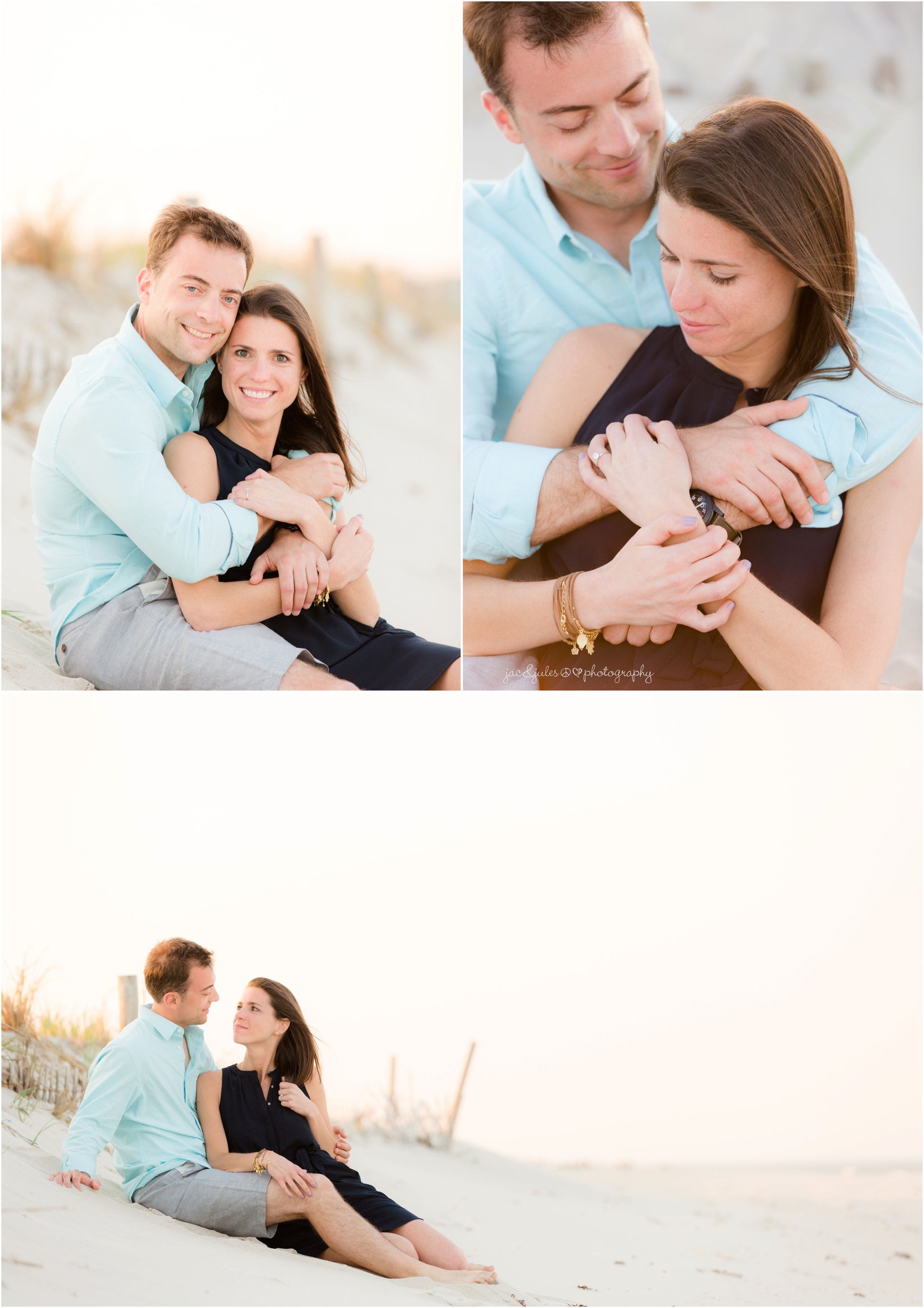 engagement photos at Island Beach State Park in Seaside Park, NJ.