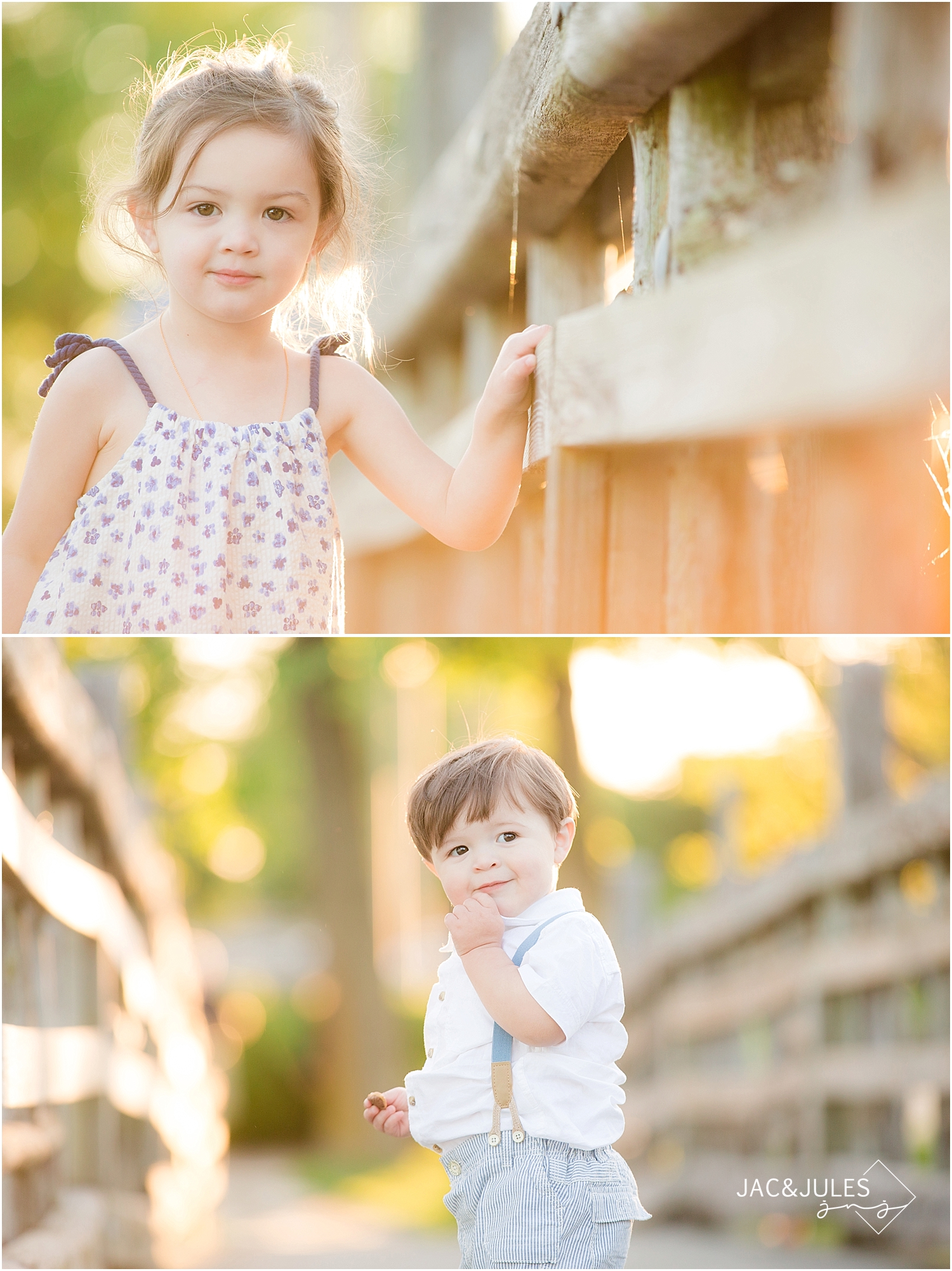 photo of children on the bridge at divine park in spring lake nj by jacnjules
