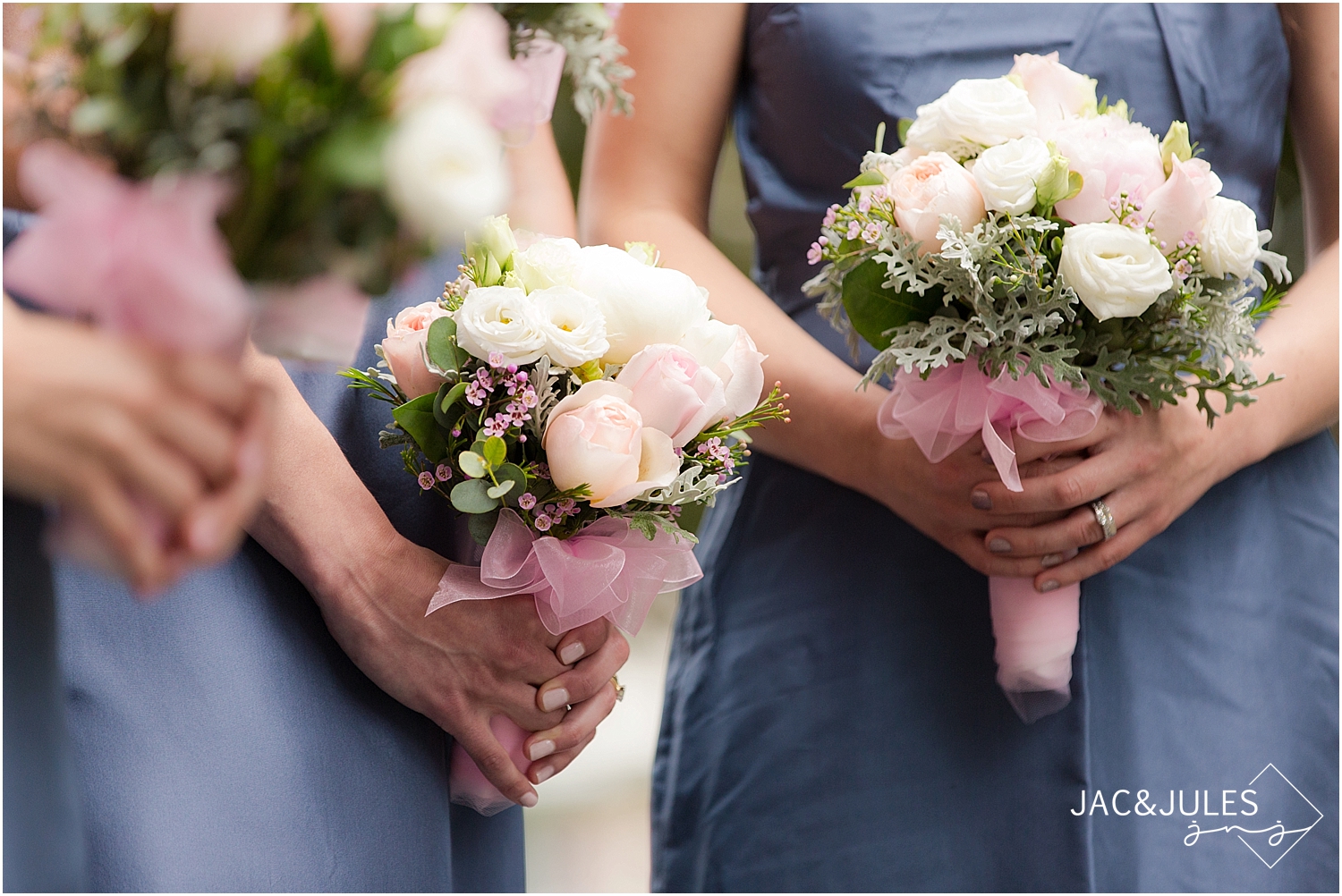 jacnjules photographs peony and rose bridesmaid bouquet in lebanon nj