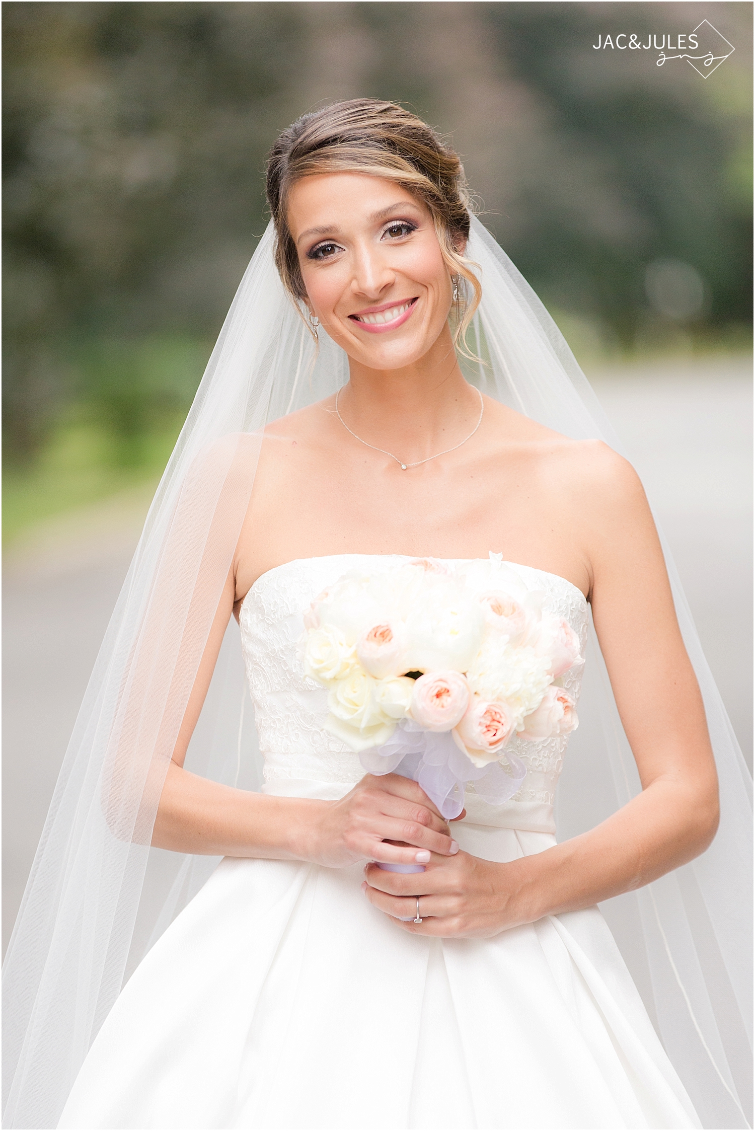 jacnjules photographs beautiful bride at olde mill inn in basking ridge nj