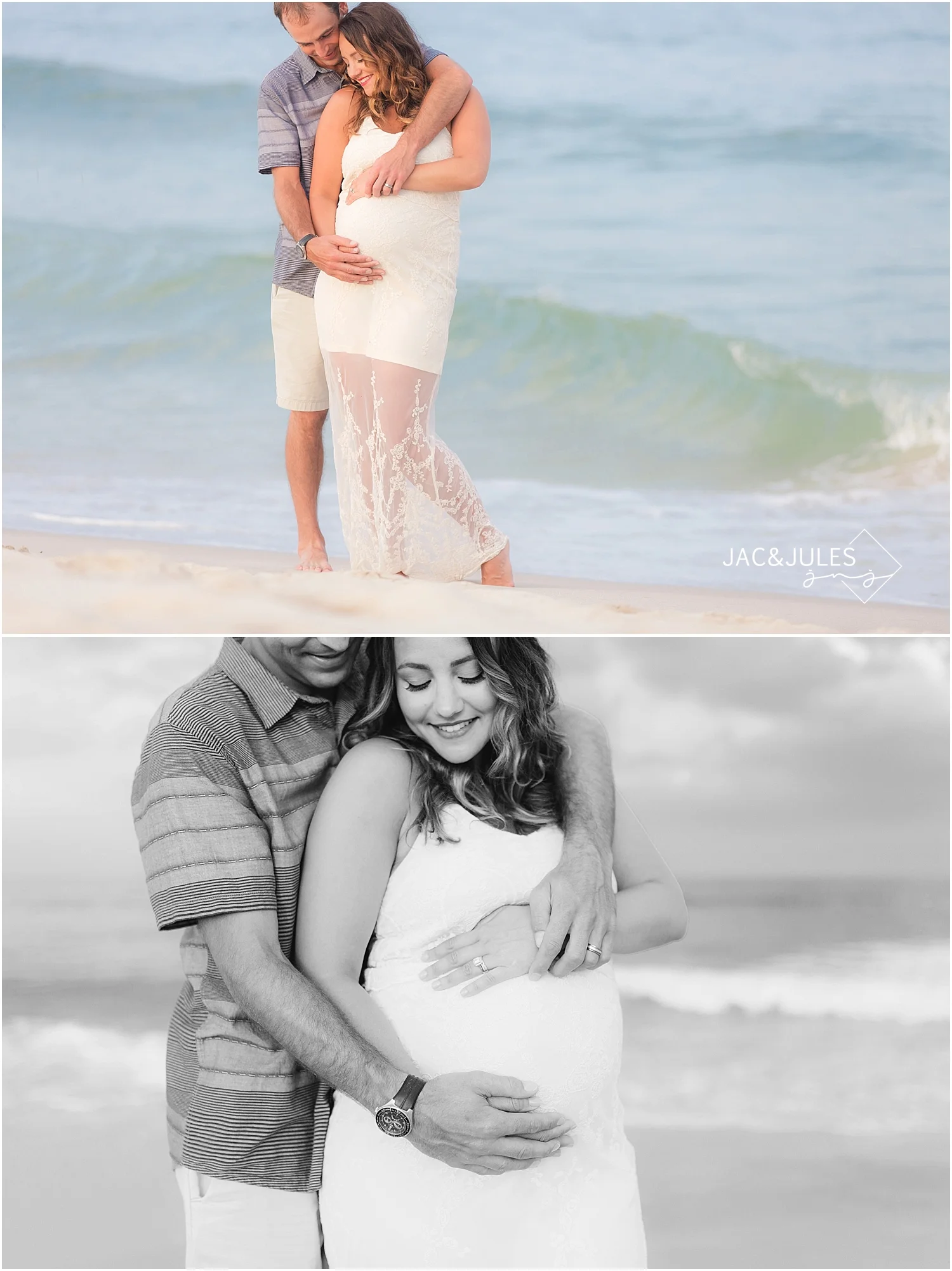 jacnjules photographs maternity photos at at sunset in island beach state park nj