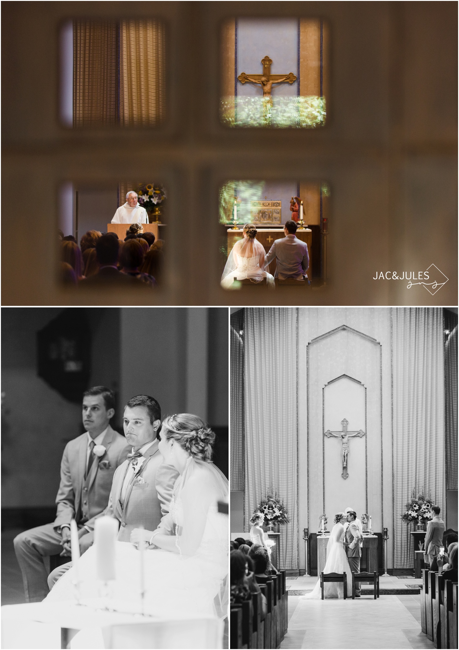 wedding ceremony, emotional groom, first kiss.