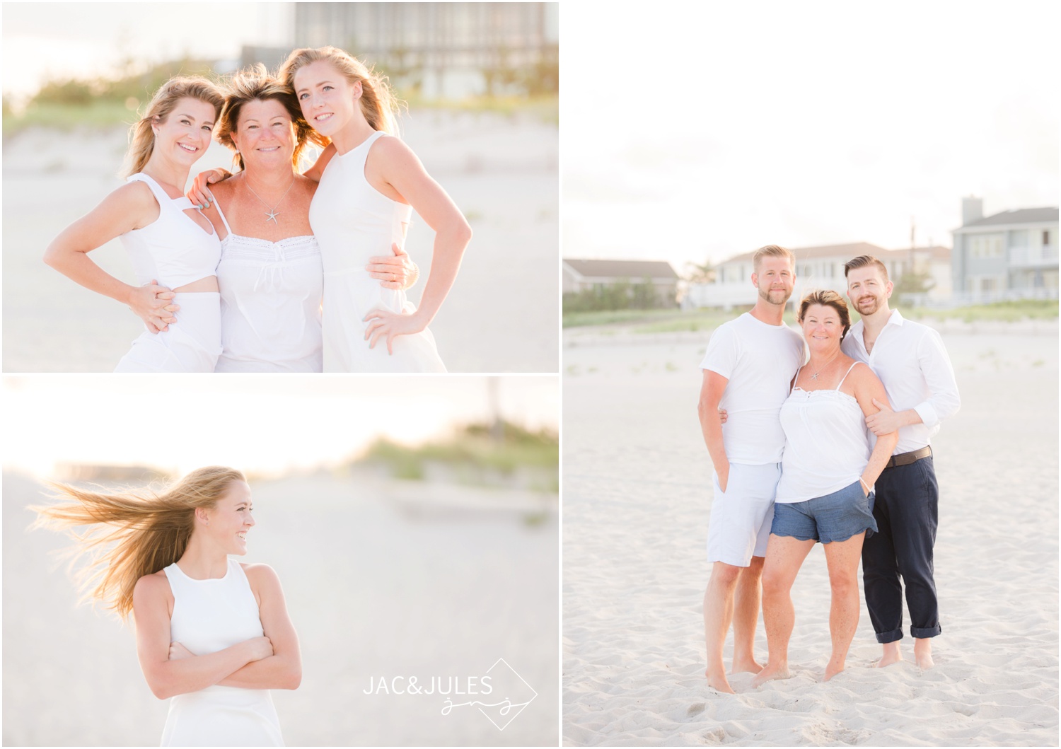 extended family beach photos in Long Beach Island, NJ