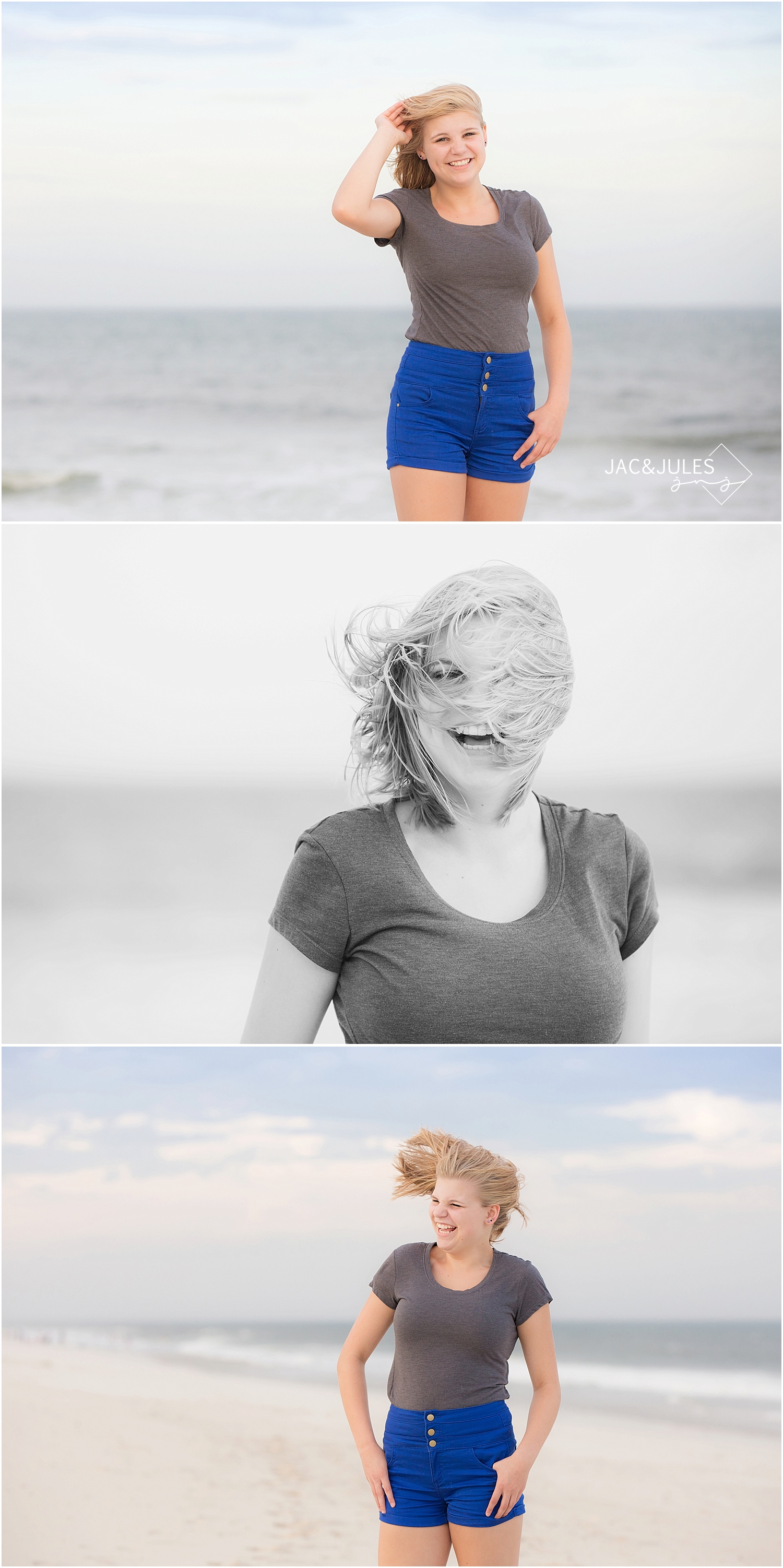jacnjules takes fun family beach portraits in seaside park, nj