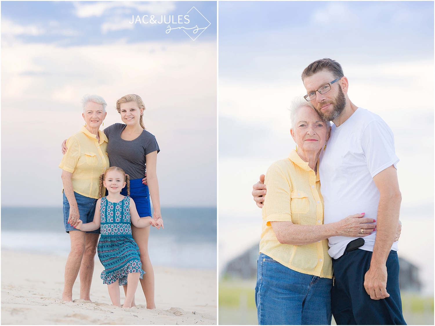 jacnjules takes fun family beach portraits in seaside park, nj