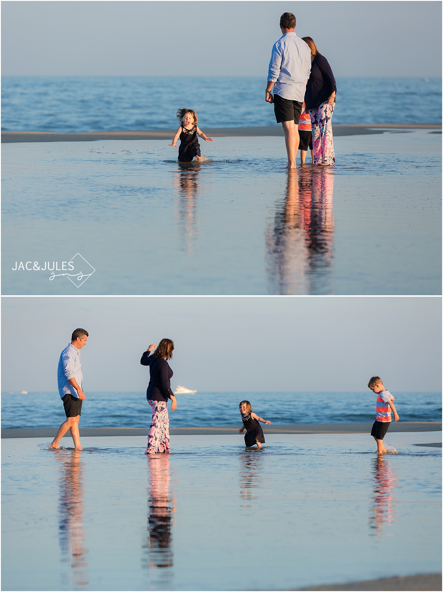 jacnjules takes fun family beach portraits in manasquan, nj
