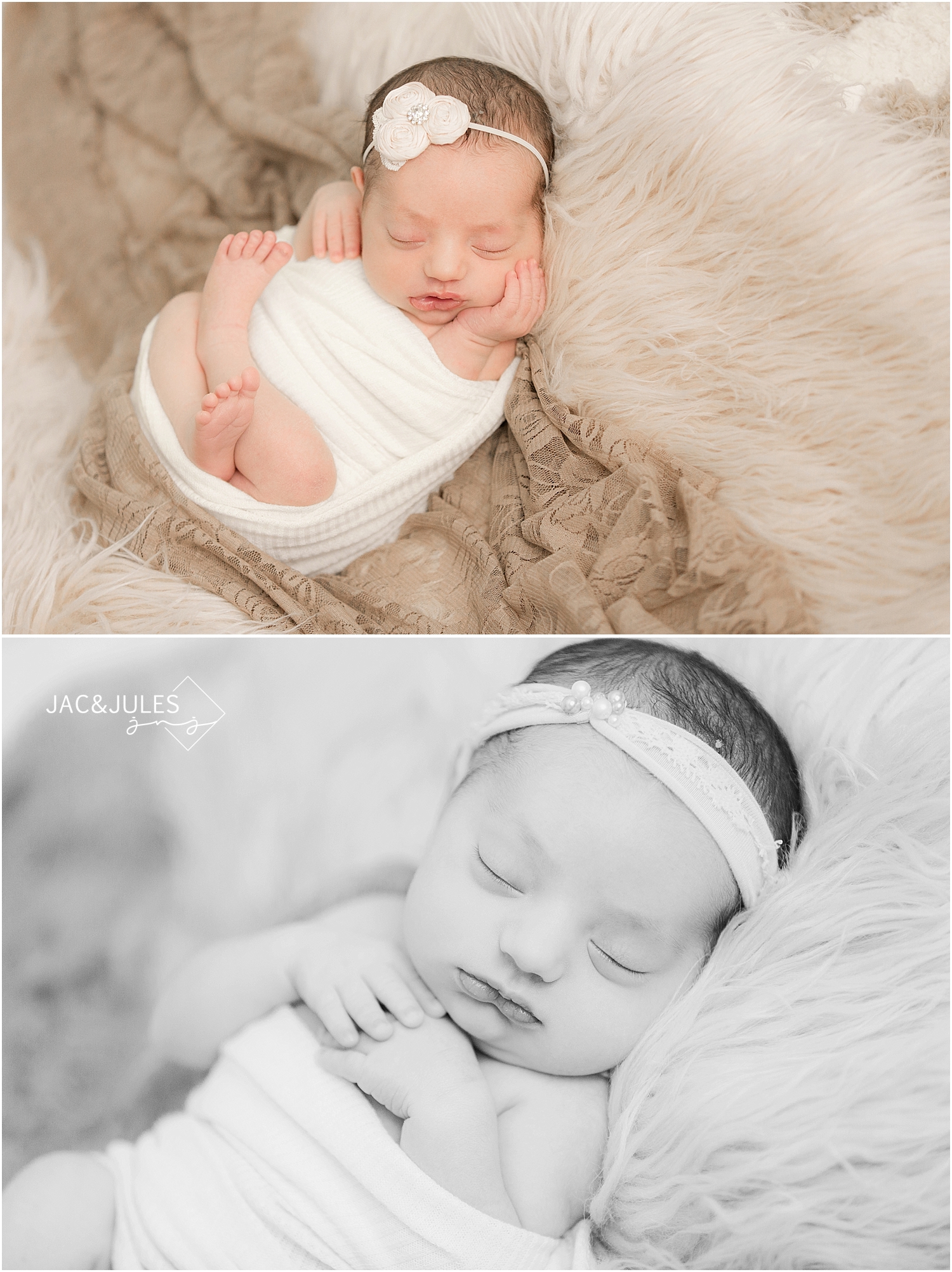 jacnjules photographs natural newborn baby girl in her home in Middletown, NJ