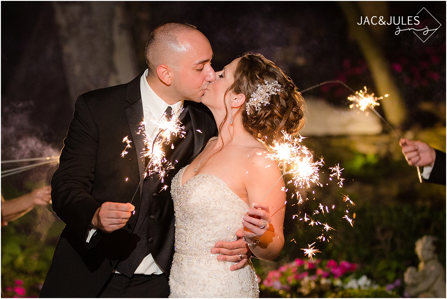 jacnjules photograph a sparkler exit at Nanina's in the Park in West Orange, NJ