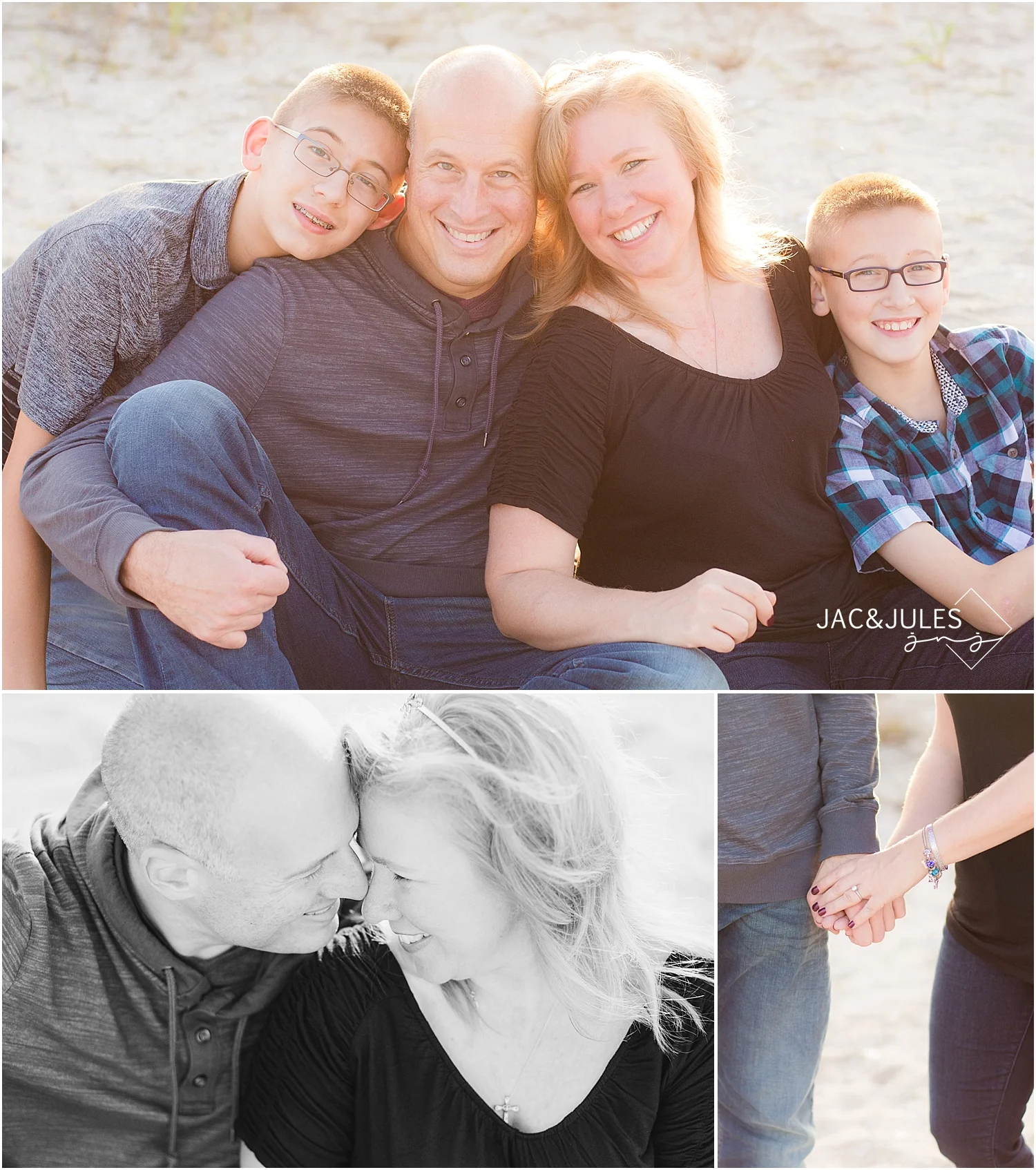 jacnjules photographs family at barnegat lighthouse in LBI