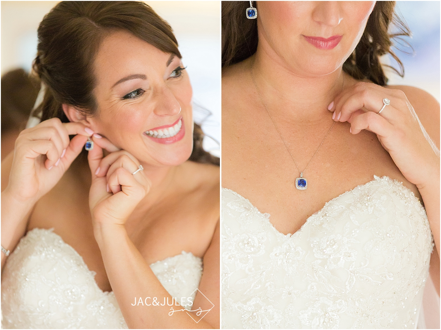 jacnjules photograph a bride getting ready for her wedding in Manahawkin, NJ