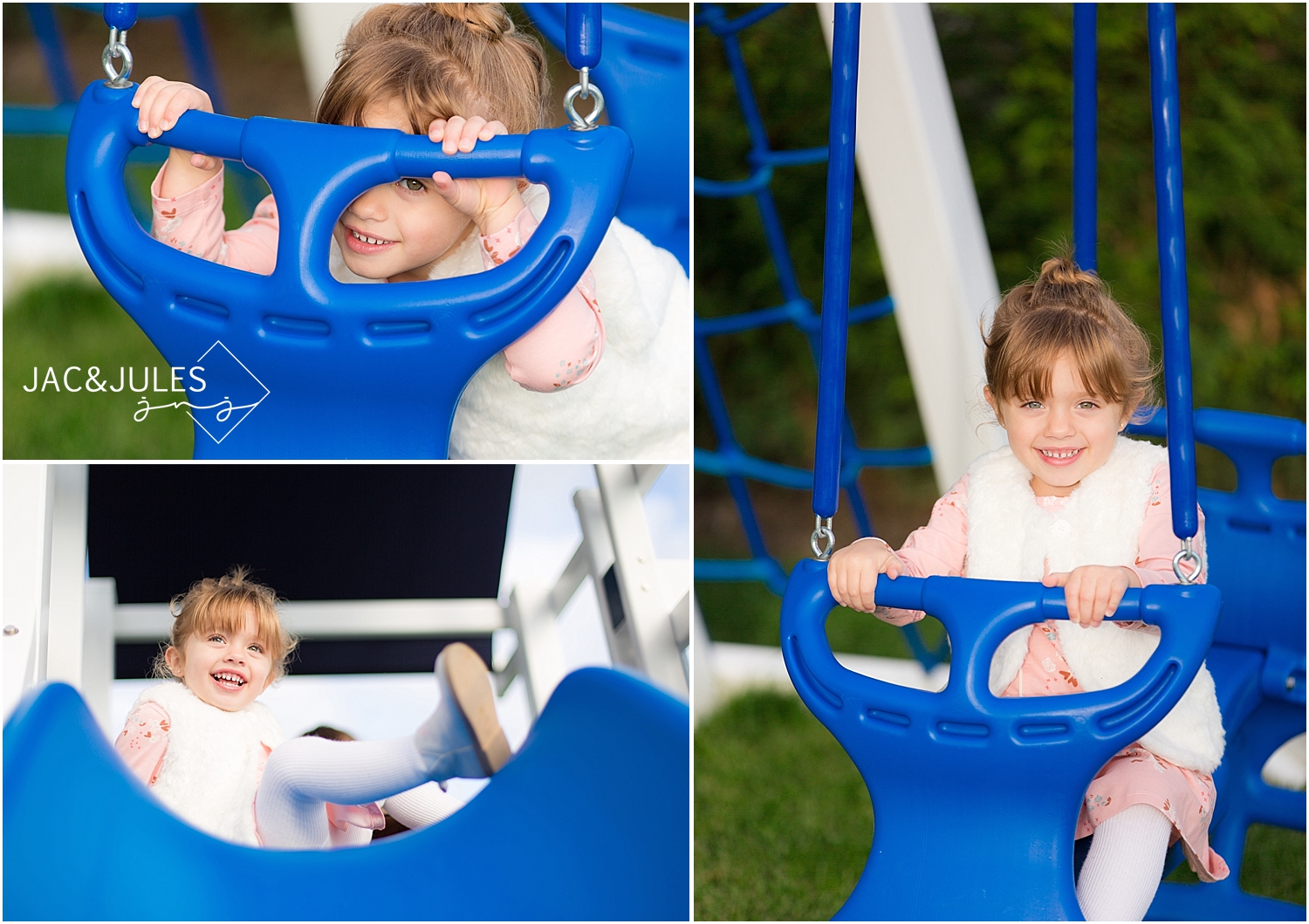 jacnjules photograph a girl on the swings at their home in Toms River, NJ