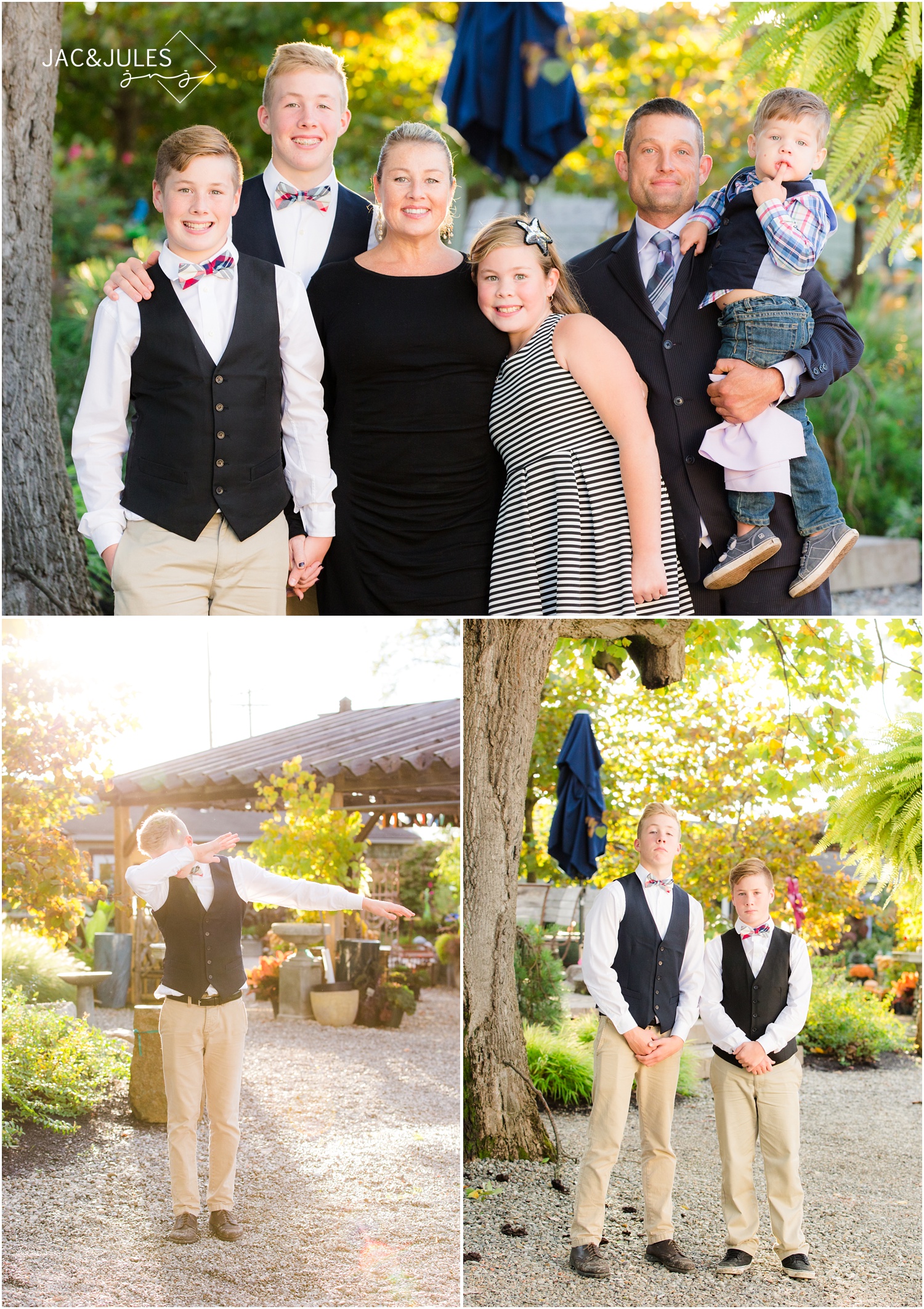 wedding guests at cargo gardens wedding in freehold, nj.