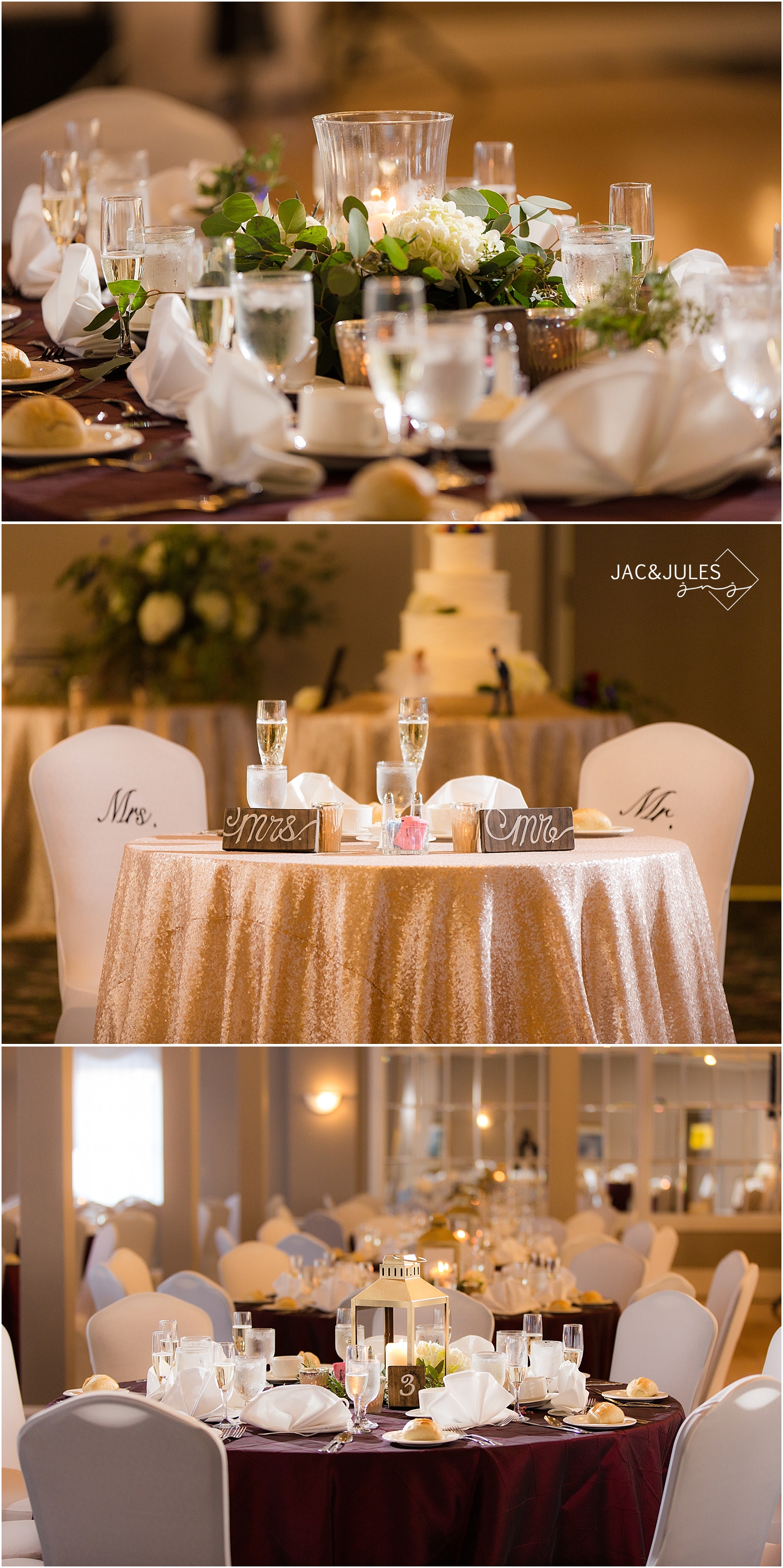 jacnjules photographs nautical wedding details at Waterview Pavilion in Belmar, NJ