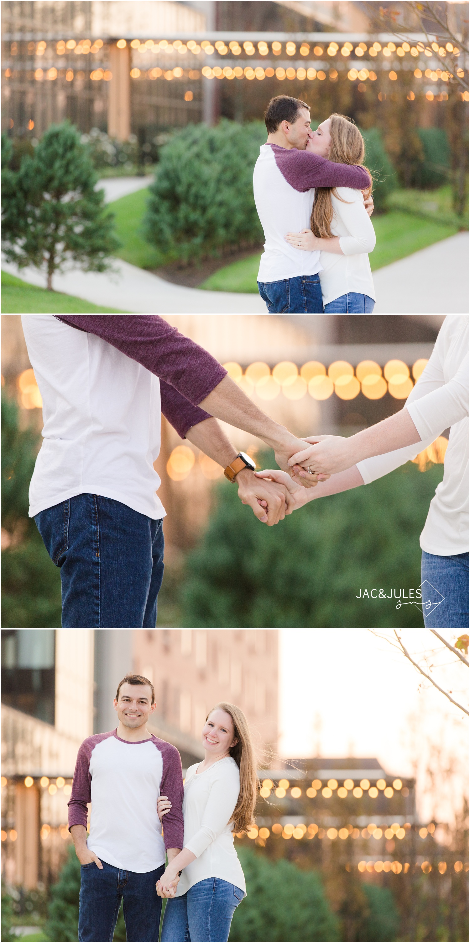engagement photos near the Asbury Park Hotel