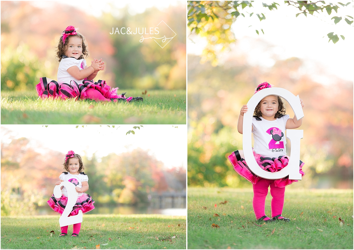 jacnjules photographs two year old child for her birthday at divine park in spring lake nj
