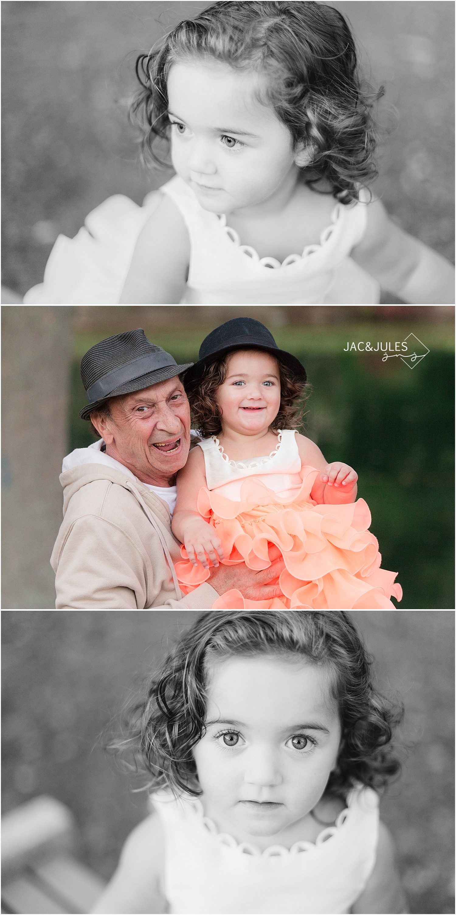 jacnjules photographs two year old child for her birthday at divine park in spring lake nj
