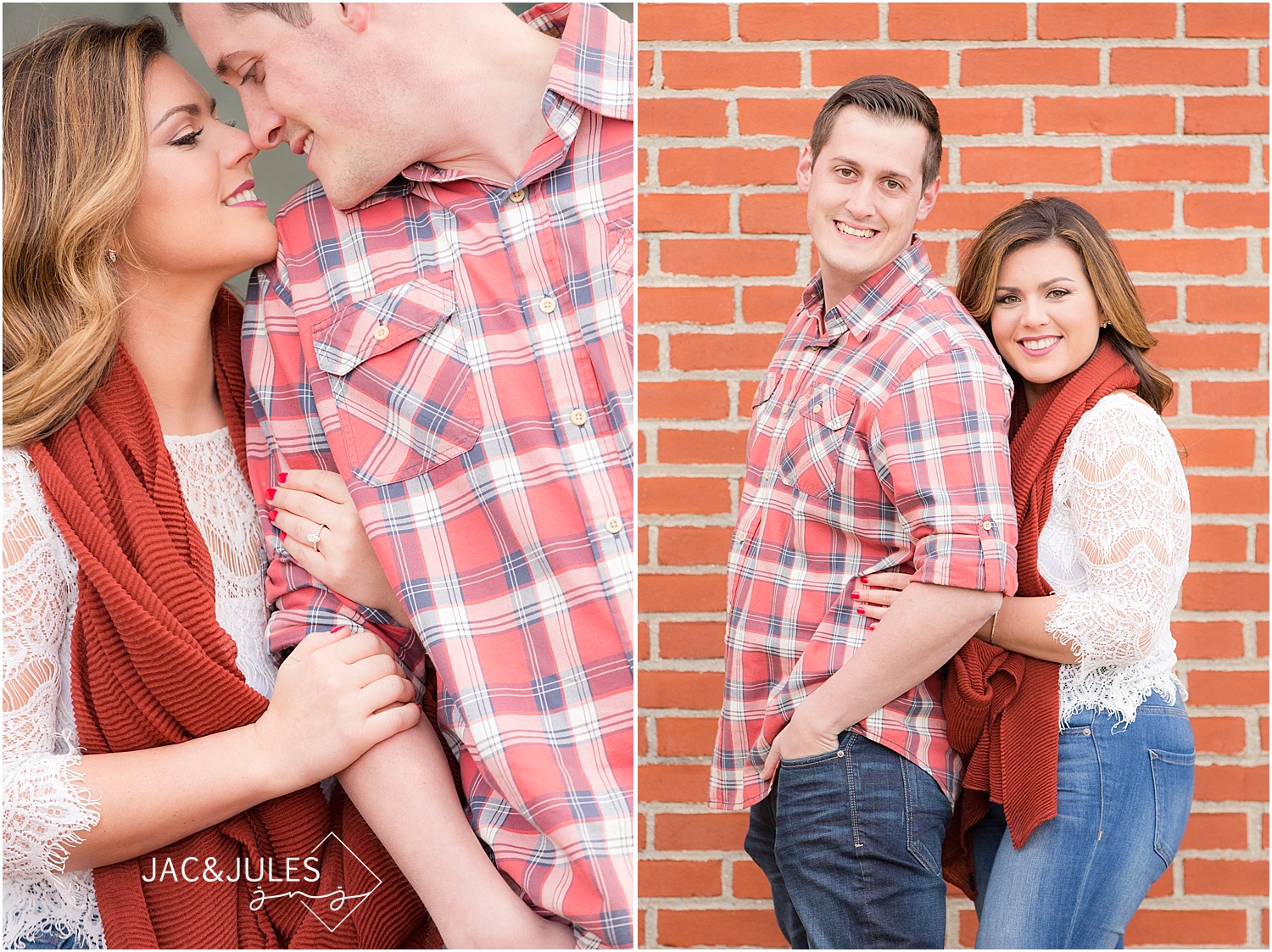 jacnjules photographs fall engagement photos at Liberty State Park in NJ