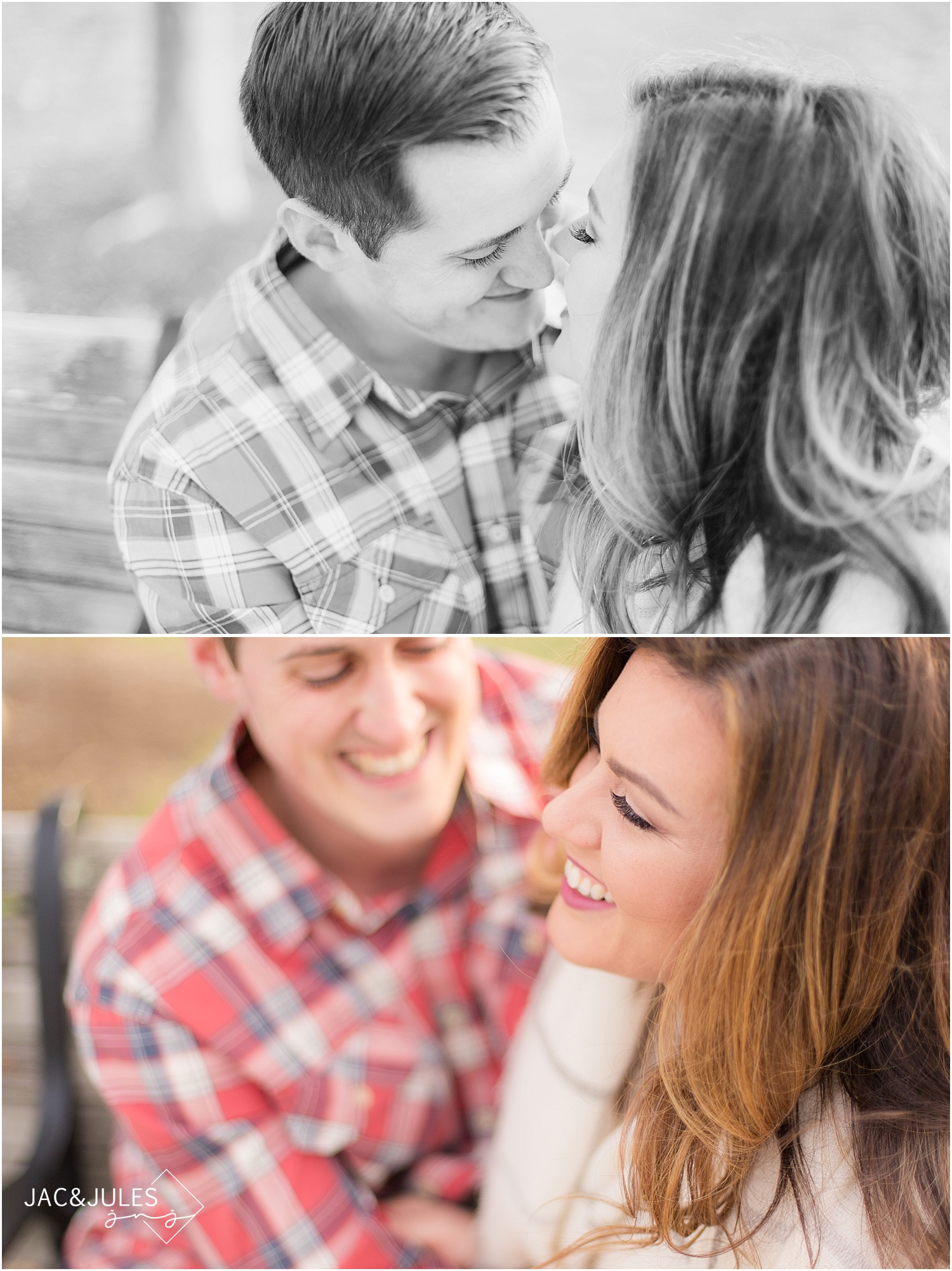 jacnjules photographs fall engagement photos at Liberty State Park in NJ