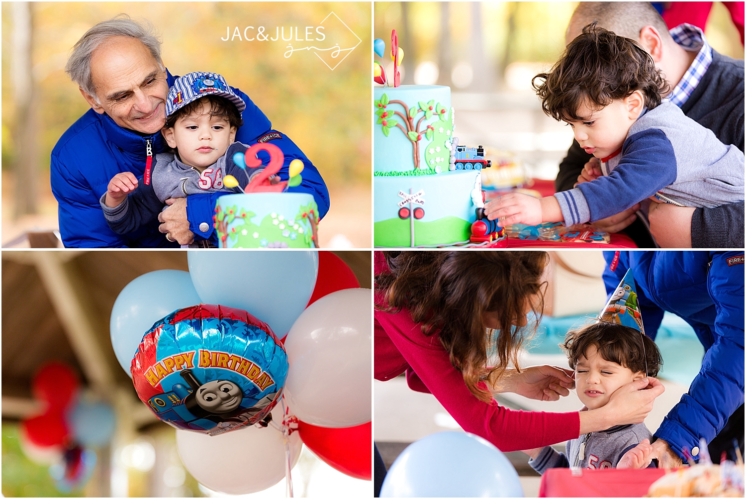 jacnjules photograph train themed birthday party in Paramus, NJ