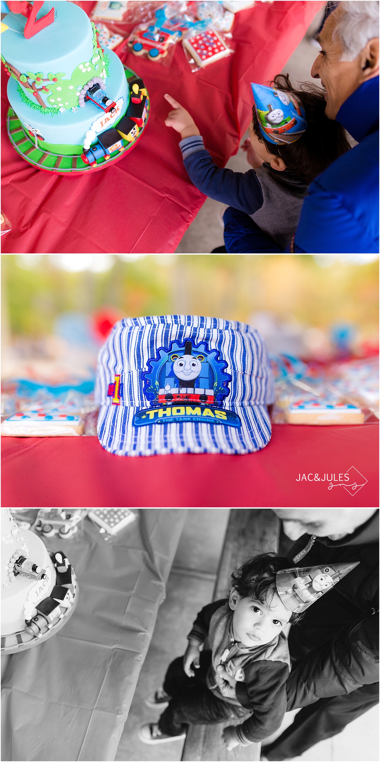 jacnjules photograph train themed birthday party in Paramus, NJ