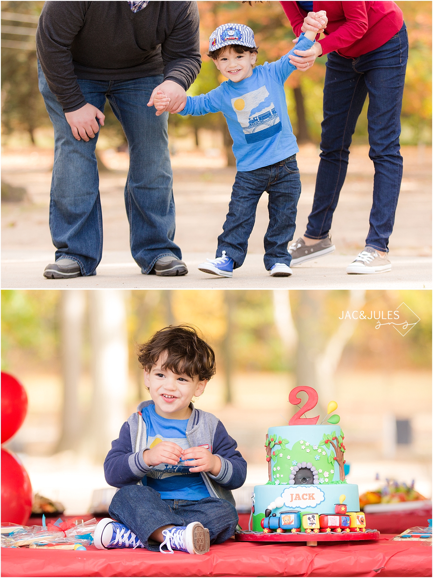jacnjules photograph train themed birthday party in Paramus, NJ