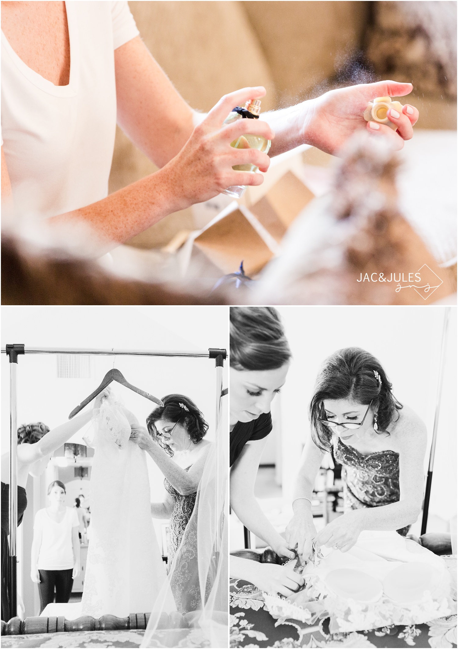 Bride Prep at Mom's house in Point Pleasant, NJ.