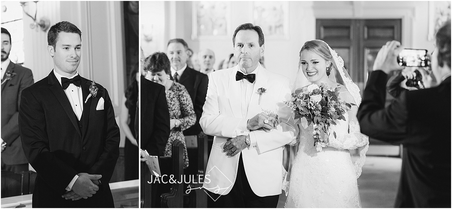 jacnjules photograph wedding ceremony at St. Catherine's Church in Spring Lake, NJ