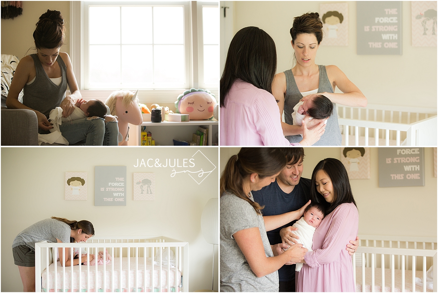 behind the scenes with jacnjules photographing newborns in their home in NJ